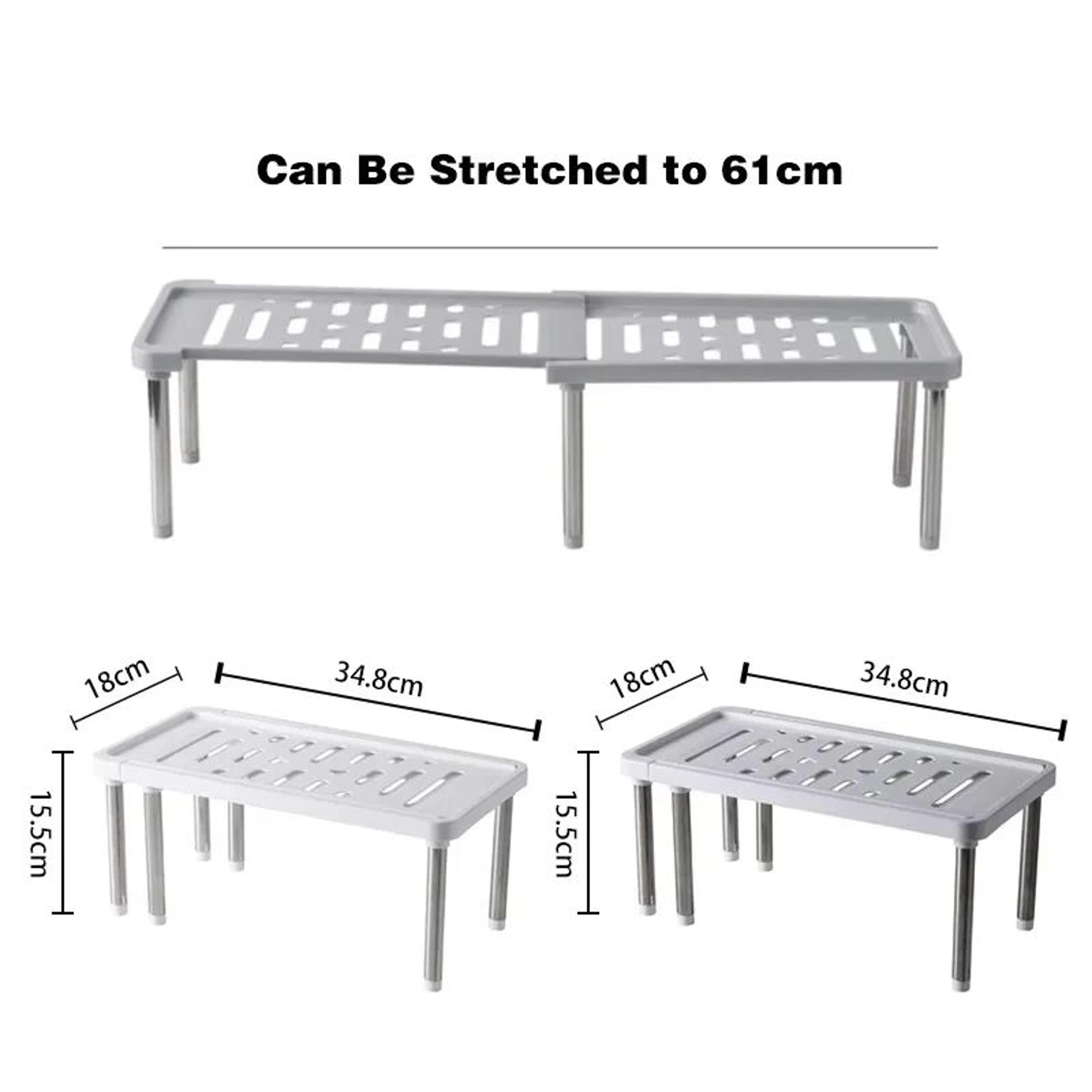 Expandable Multifunctional Cabinet Storage Organizer Rack 5