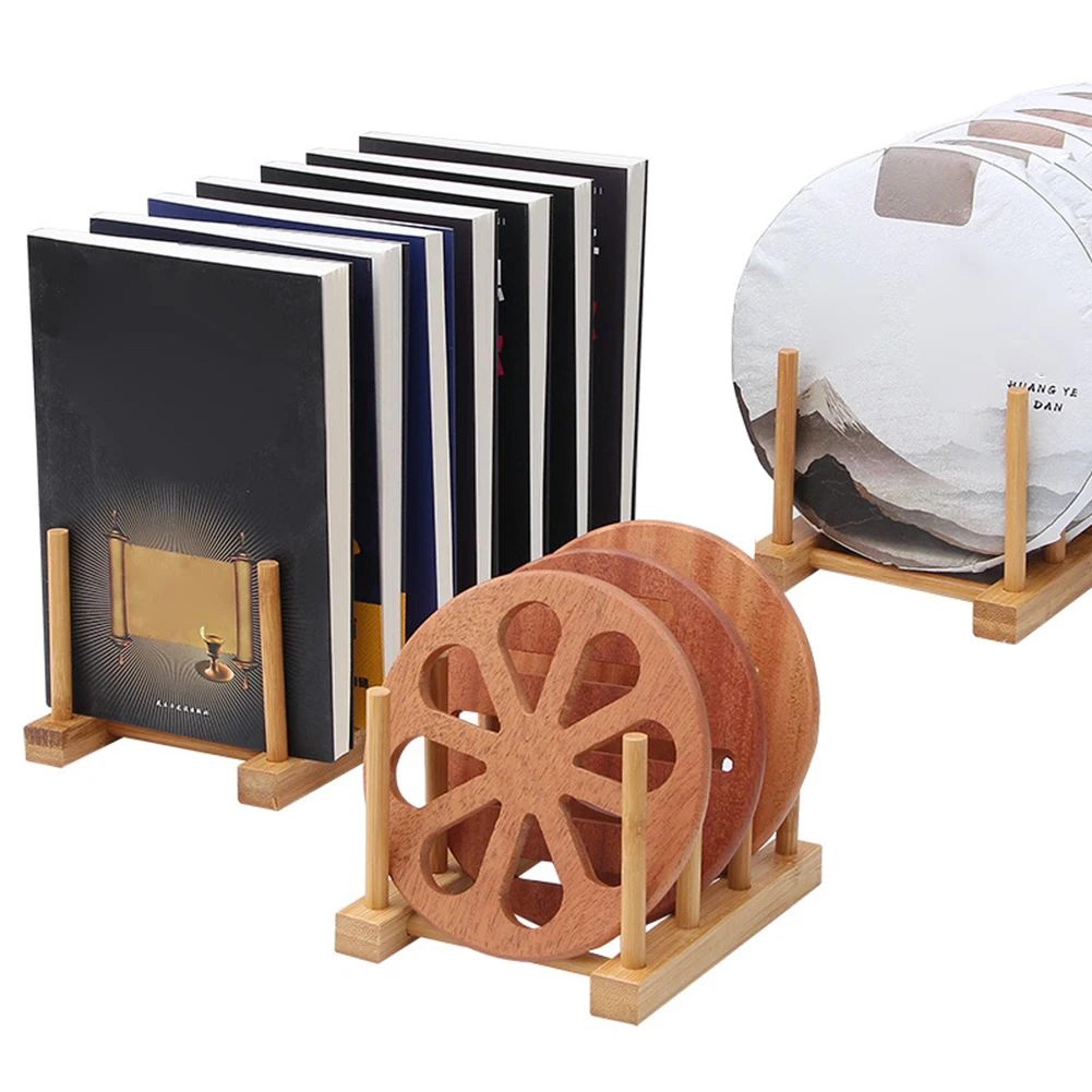 Wooden Dish Drying Rack And Display Organizer 4