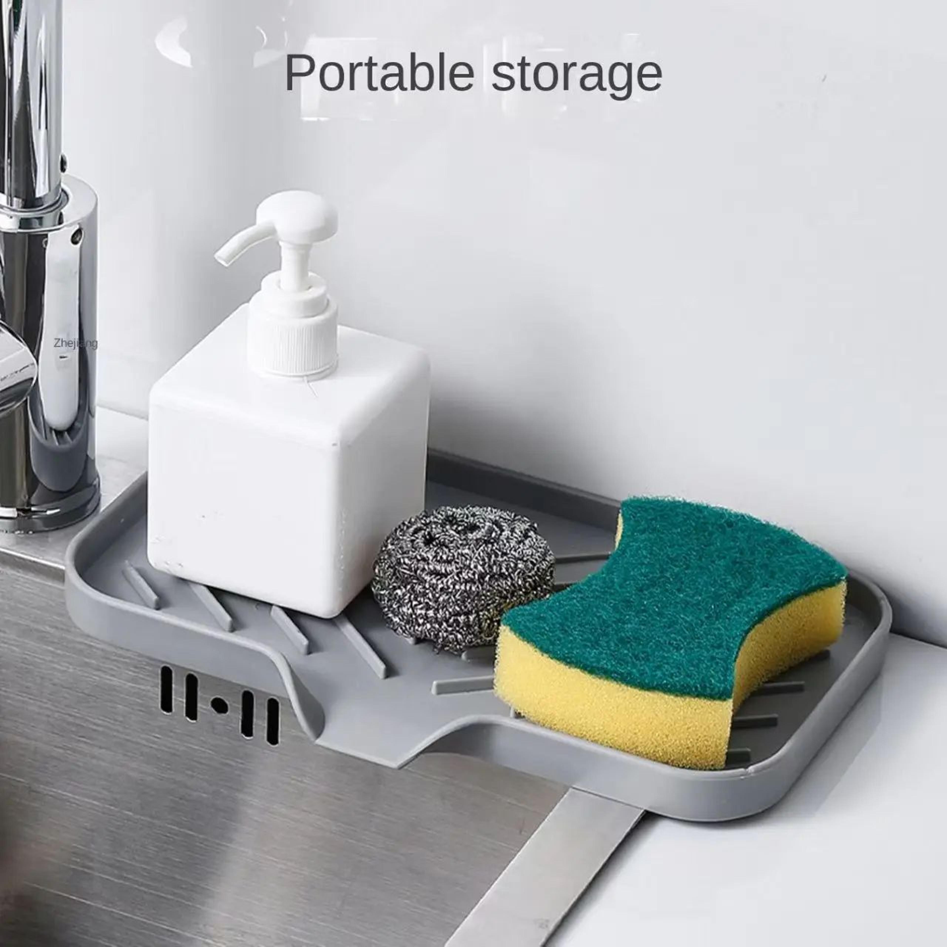 Silicone Faucet Splash Guard Sink Organizer Mat 7