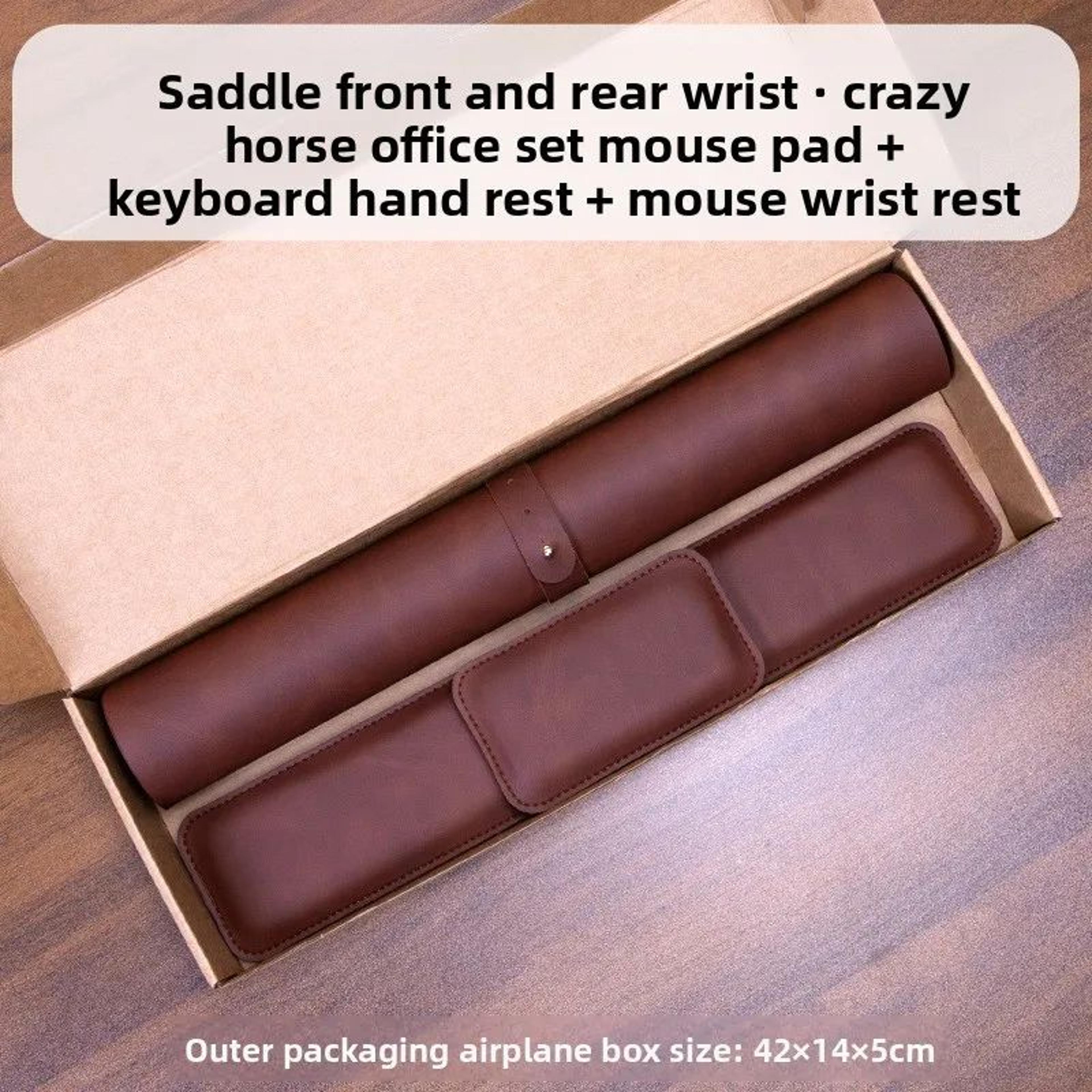 Large Waterproof PU Desk Mat With Wrist Support 2