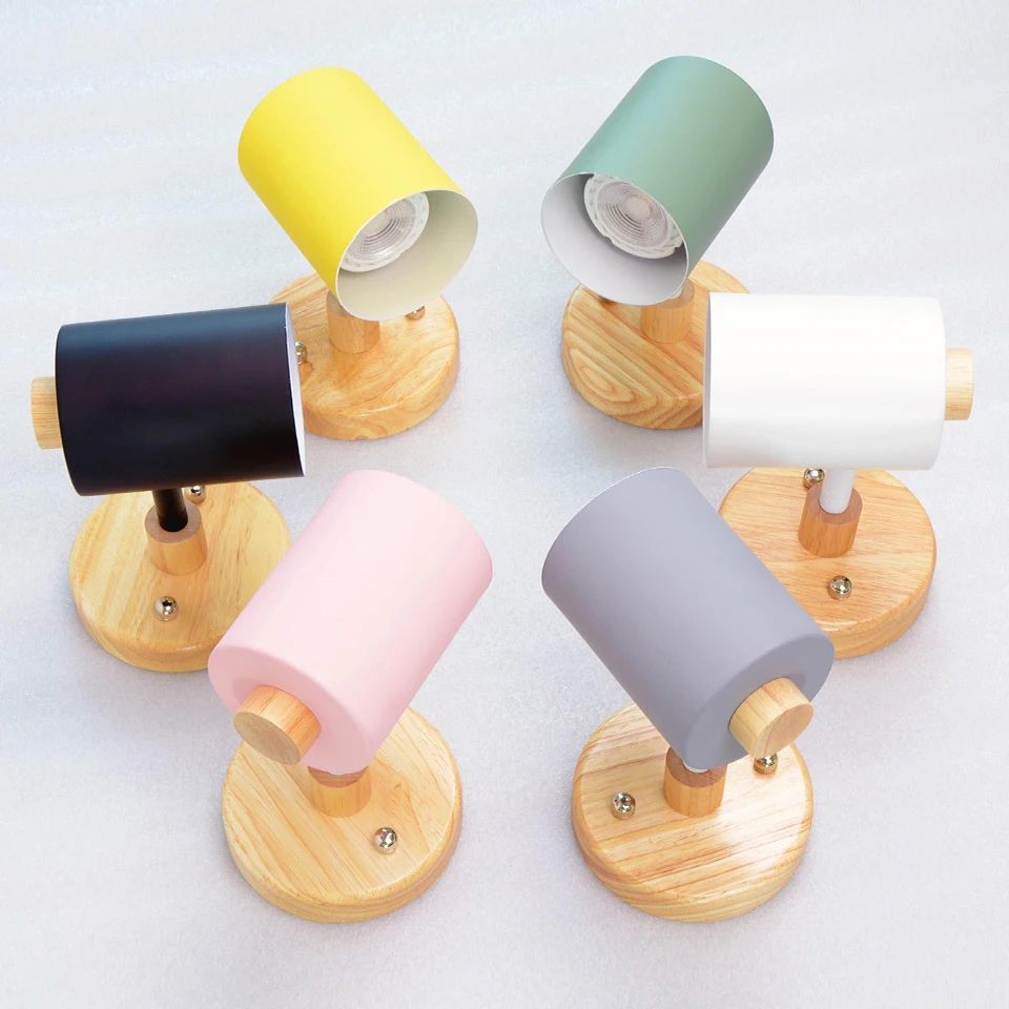 Nordic Wooden GU10 Wall Lamp With Pull Switch 1