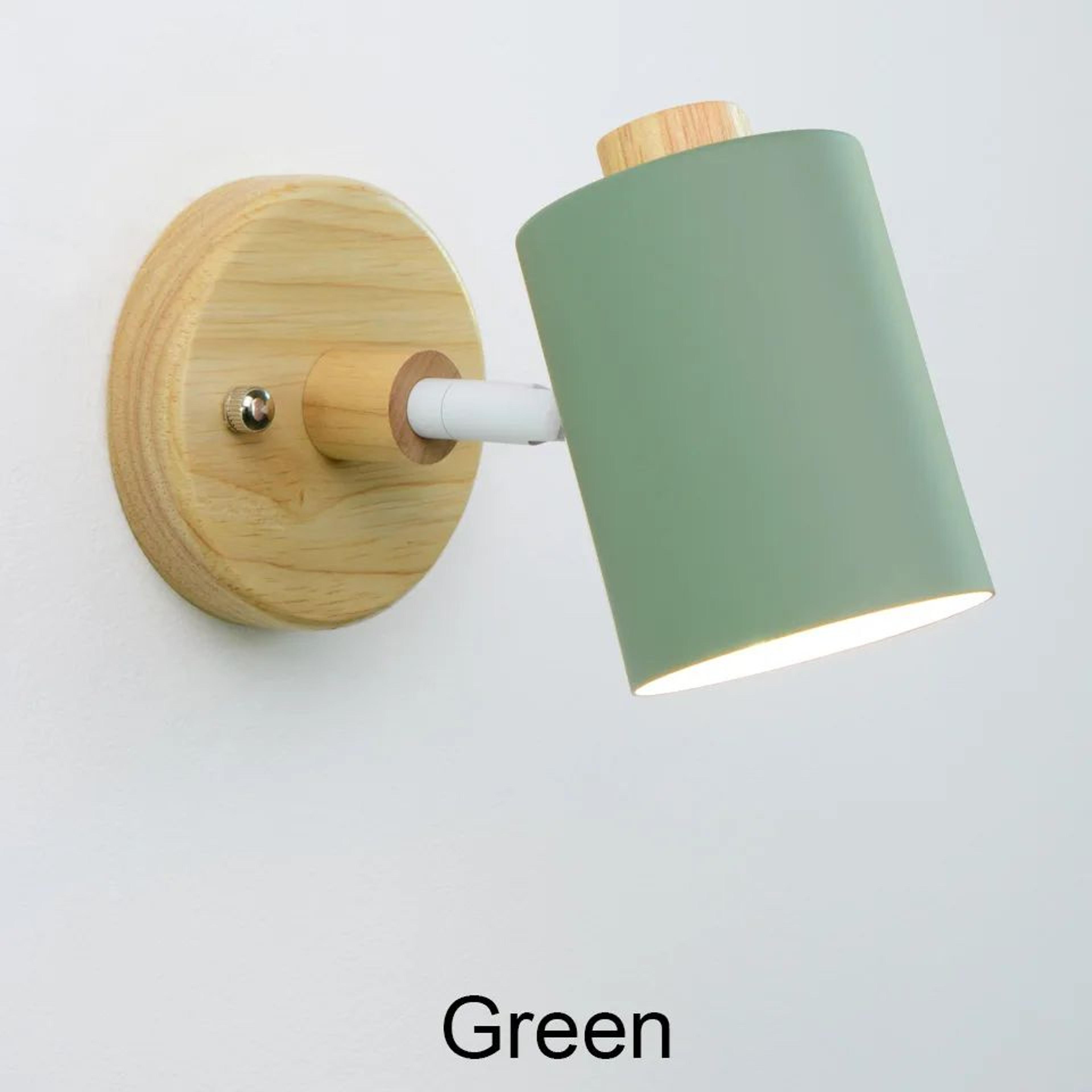 Nordic Wooden GU10 Wall Lamp With Pull Switch 8
