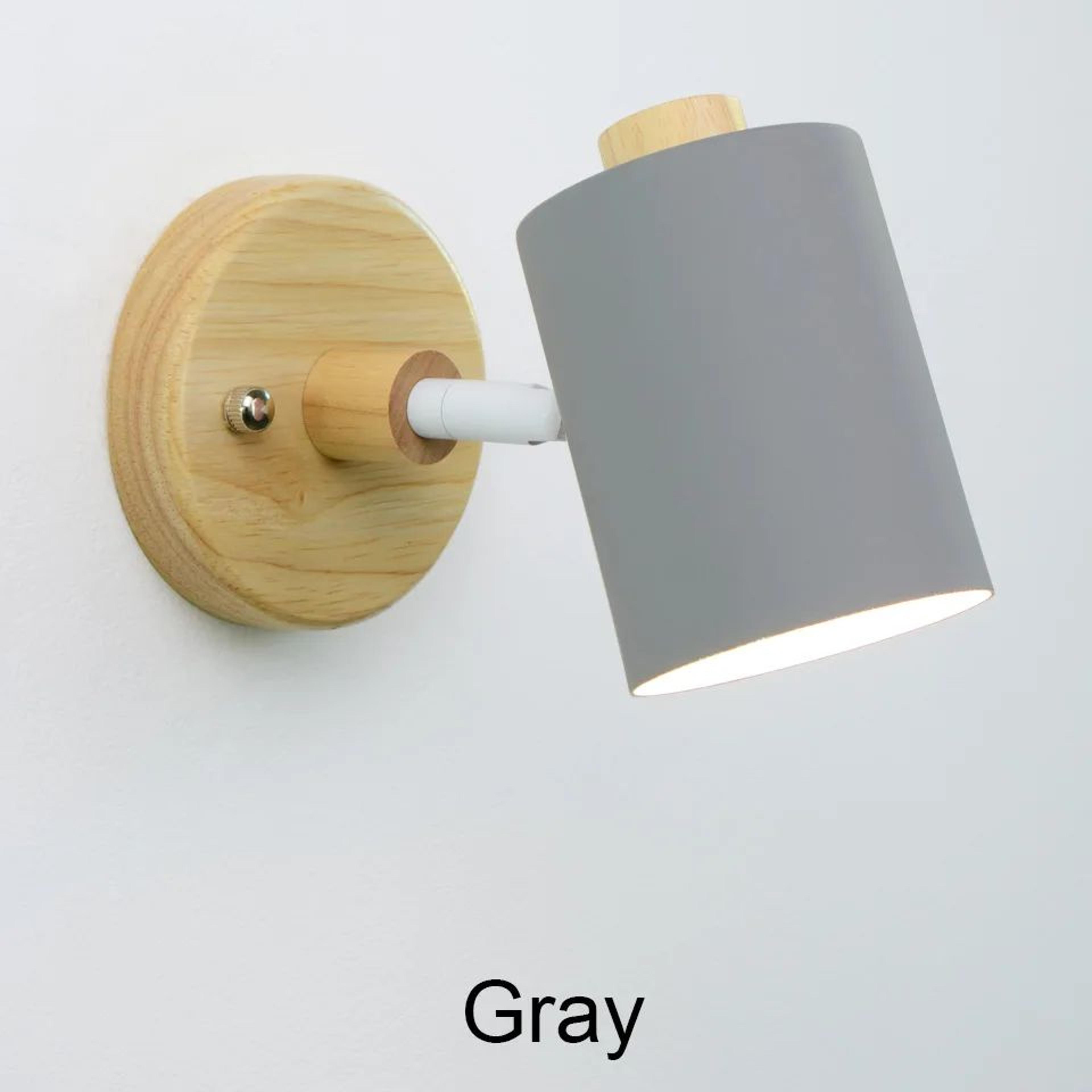 Nordic Wooden GU10 Wall Lamp With Pull Switch 9