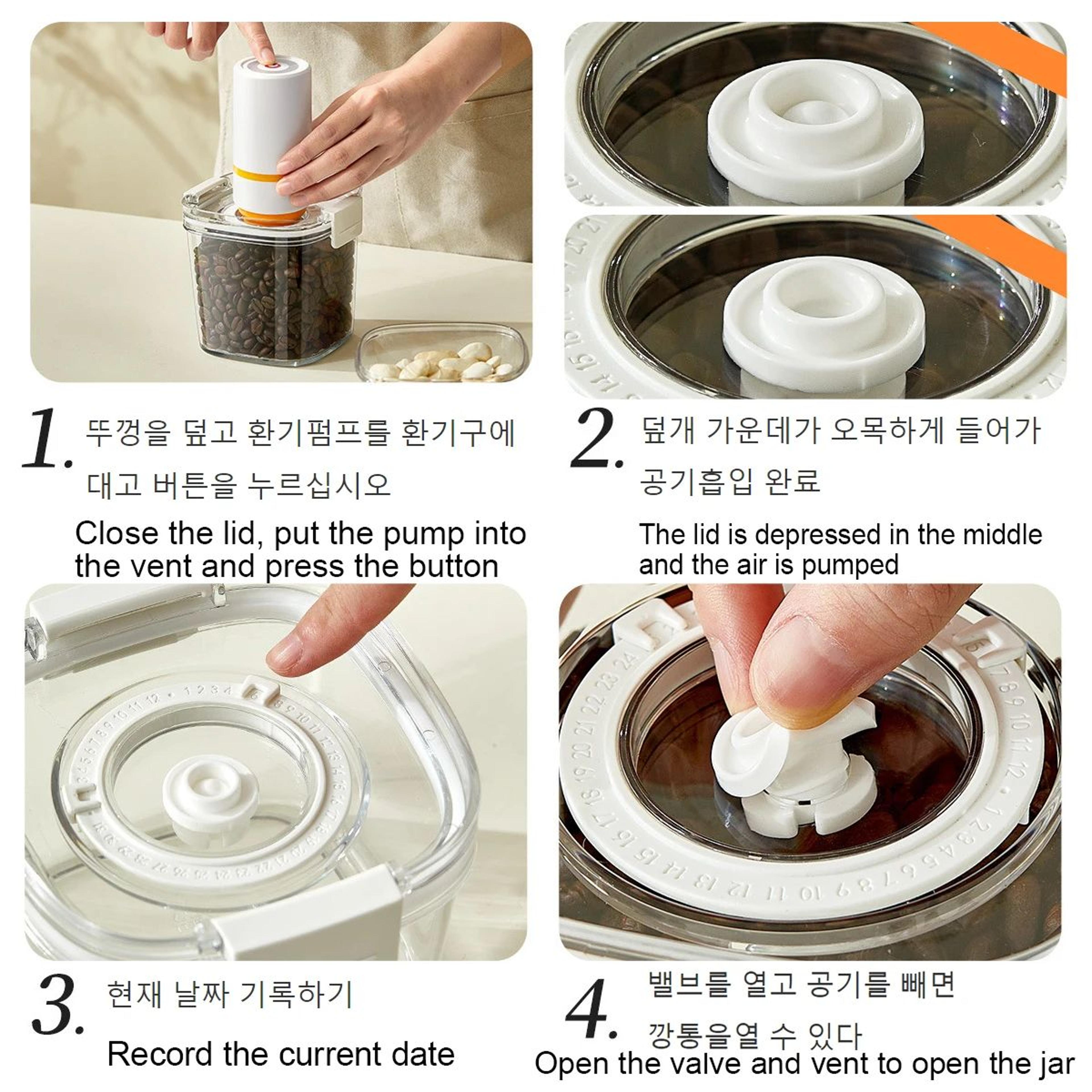 Vacuum Sealed Coffee Bean Storage Canister 4