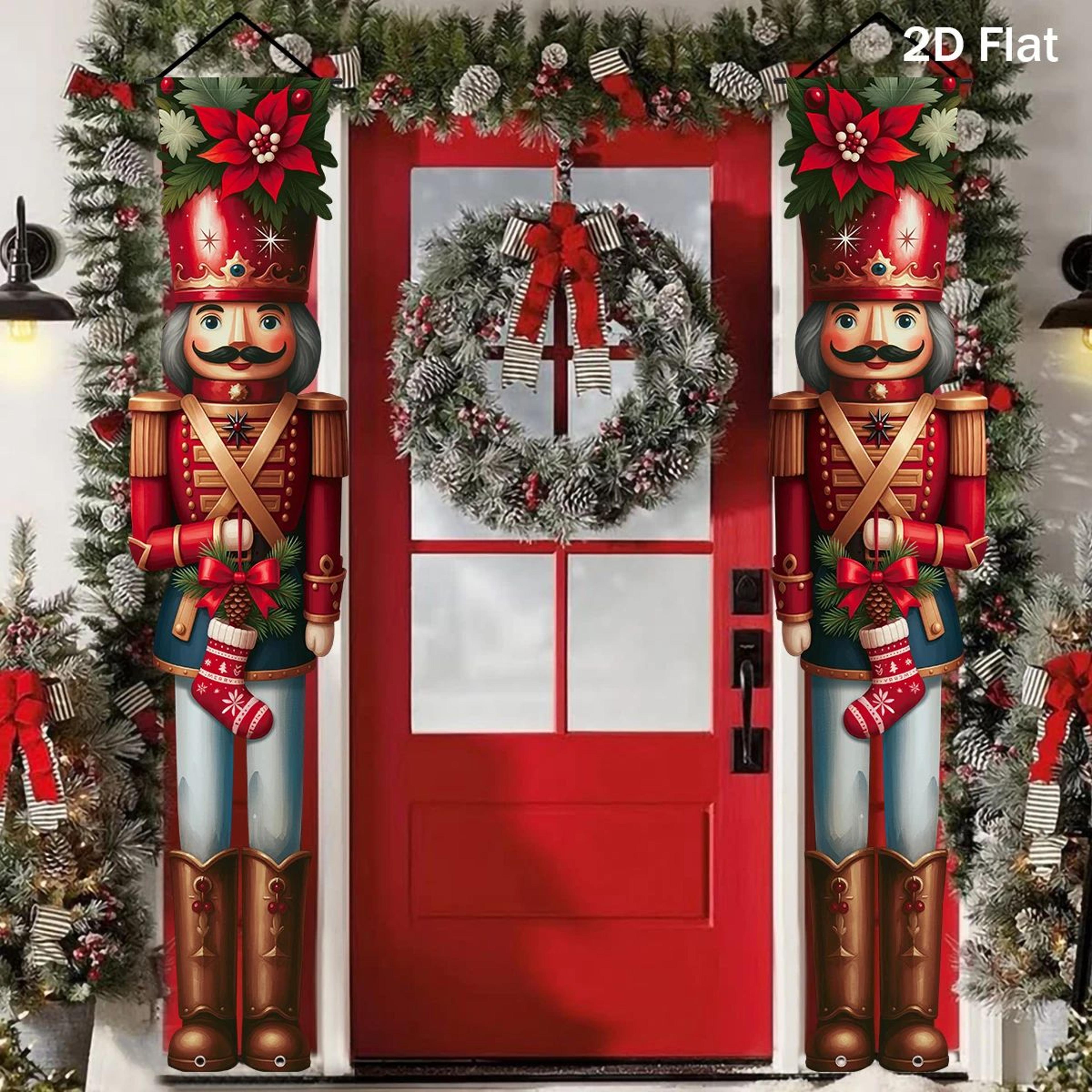 christmas nutcracker door banner holiday decoration