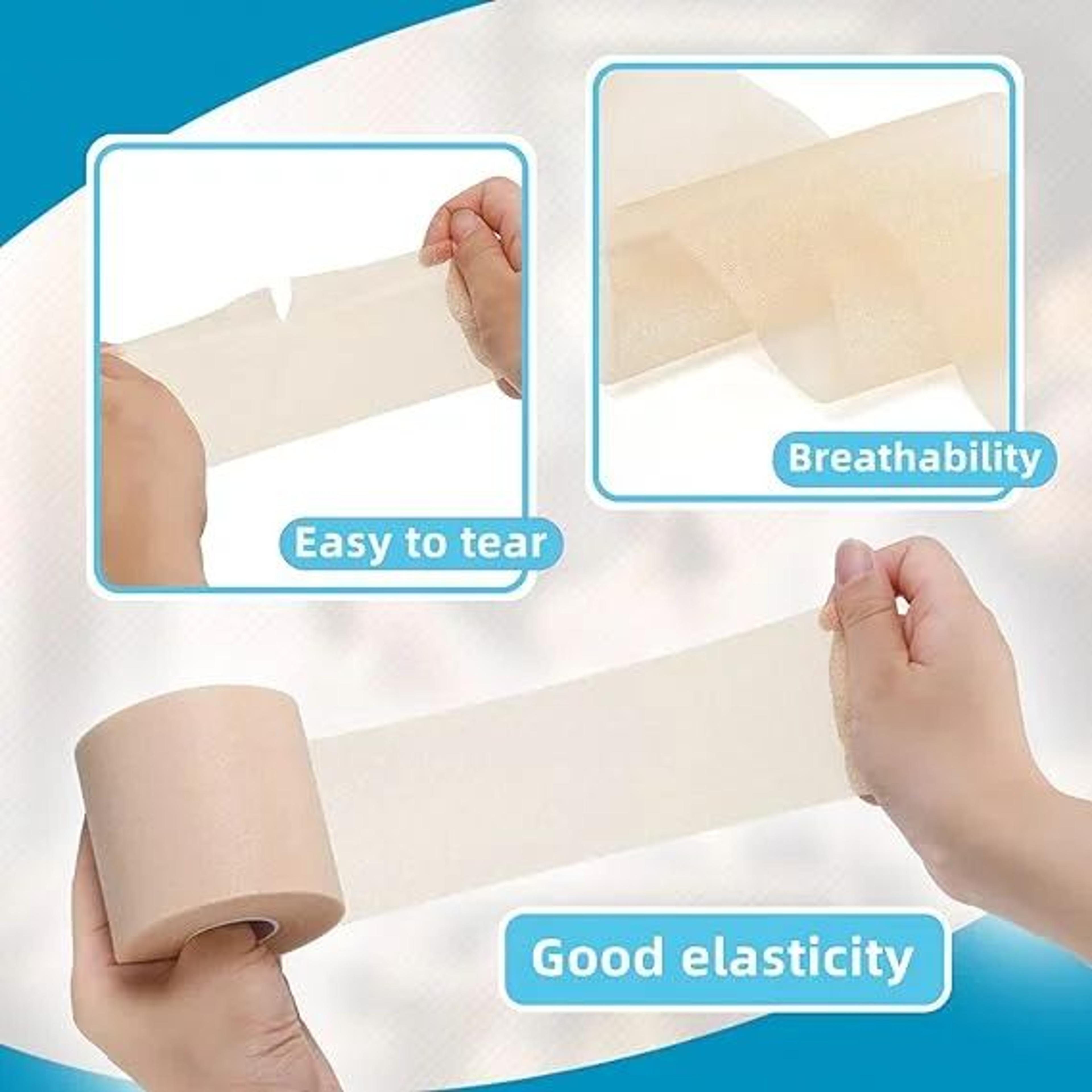 RGGMQQ 4 Pack Athletic Pre Wrap Foam Tape For Sports Support 3
