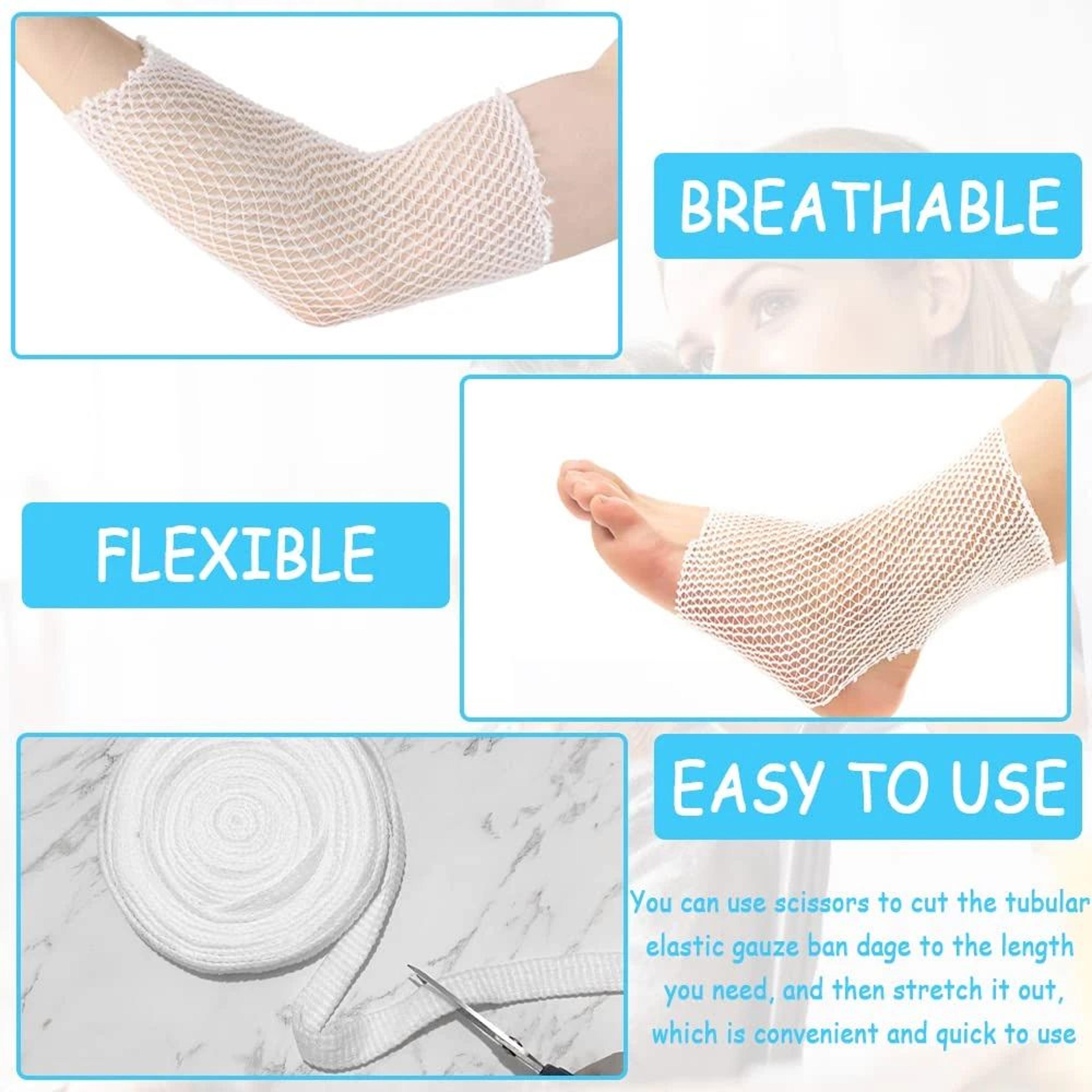 Elastic Tubular Mesh Bandage Roll For Wound Dressing Support 1