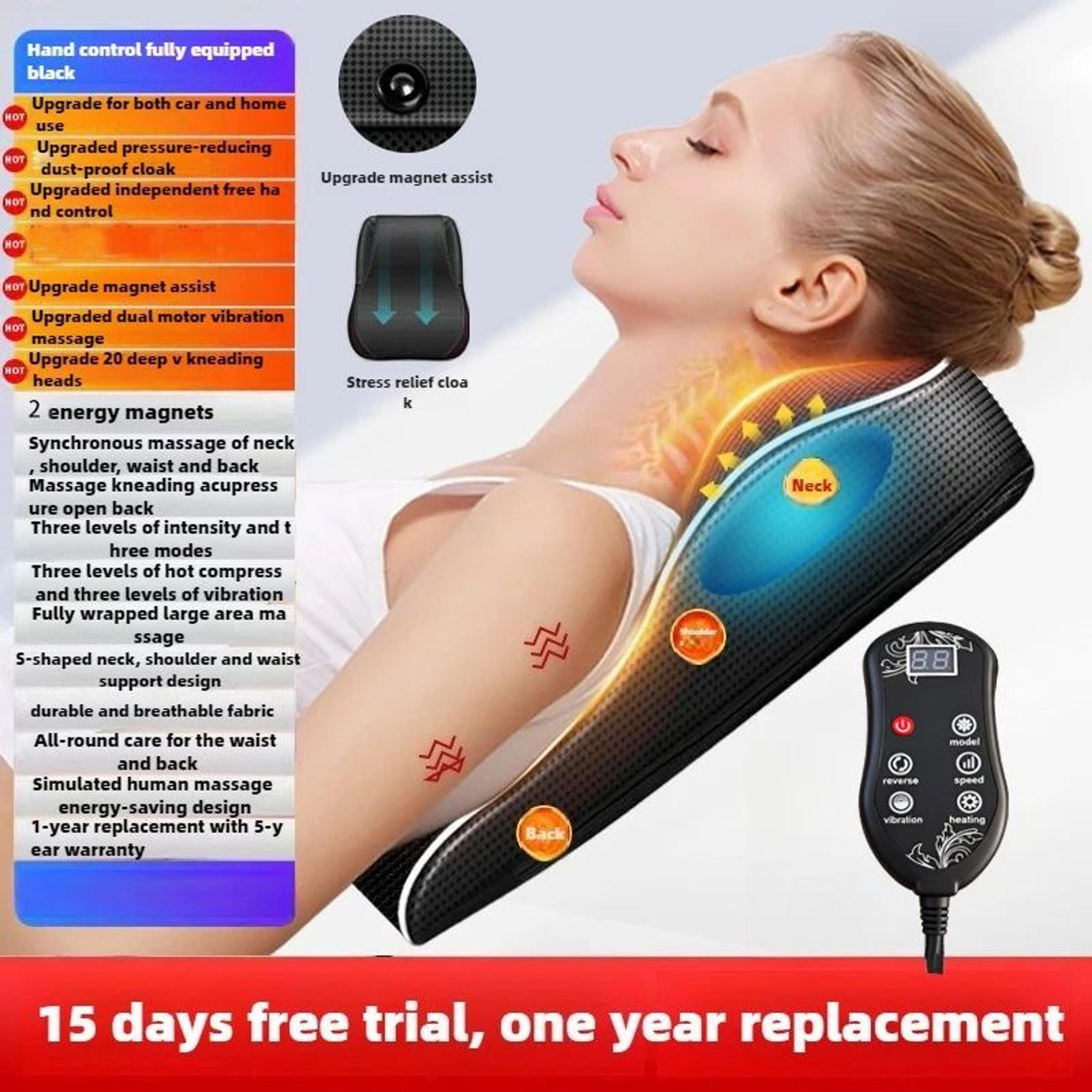 Electric Cervical Massage Pillow With Heat And Airbag Traction 13