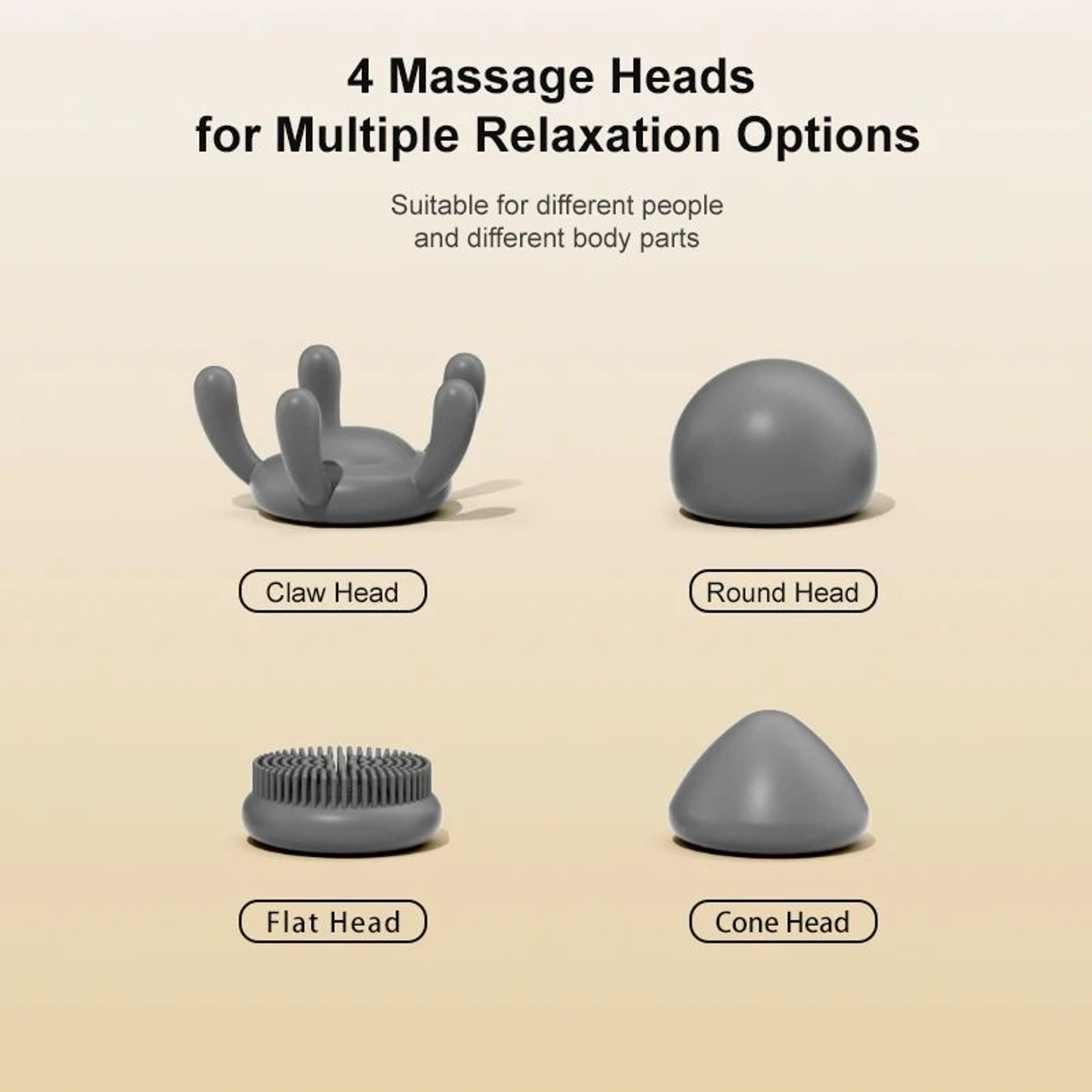 Mini Cordless Muscle Massage Gun With Silicone Head 2