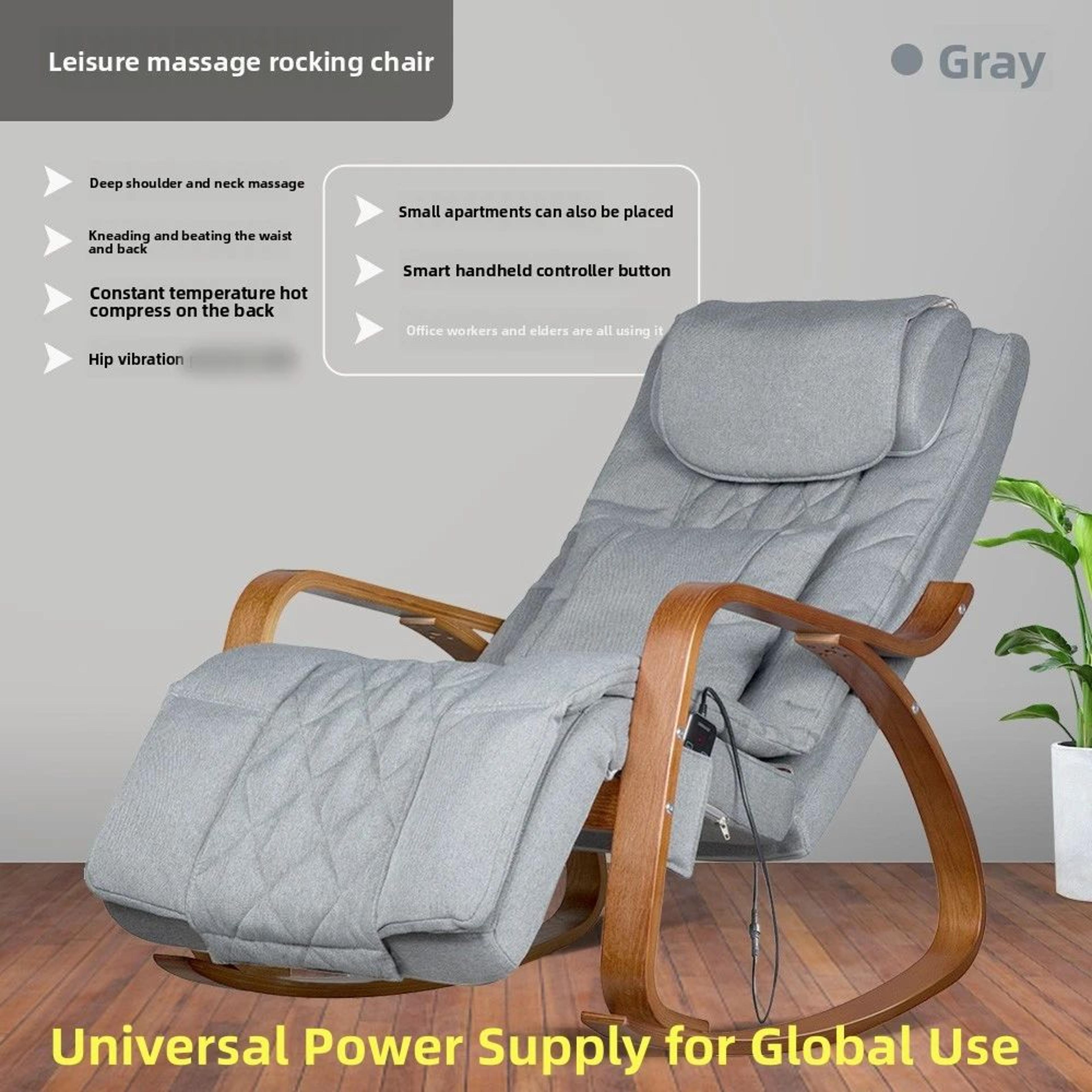 Ergonomic Heated Massage Rocker Recliner Chair 11