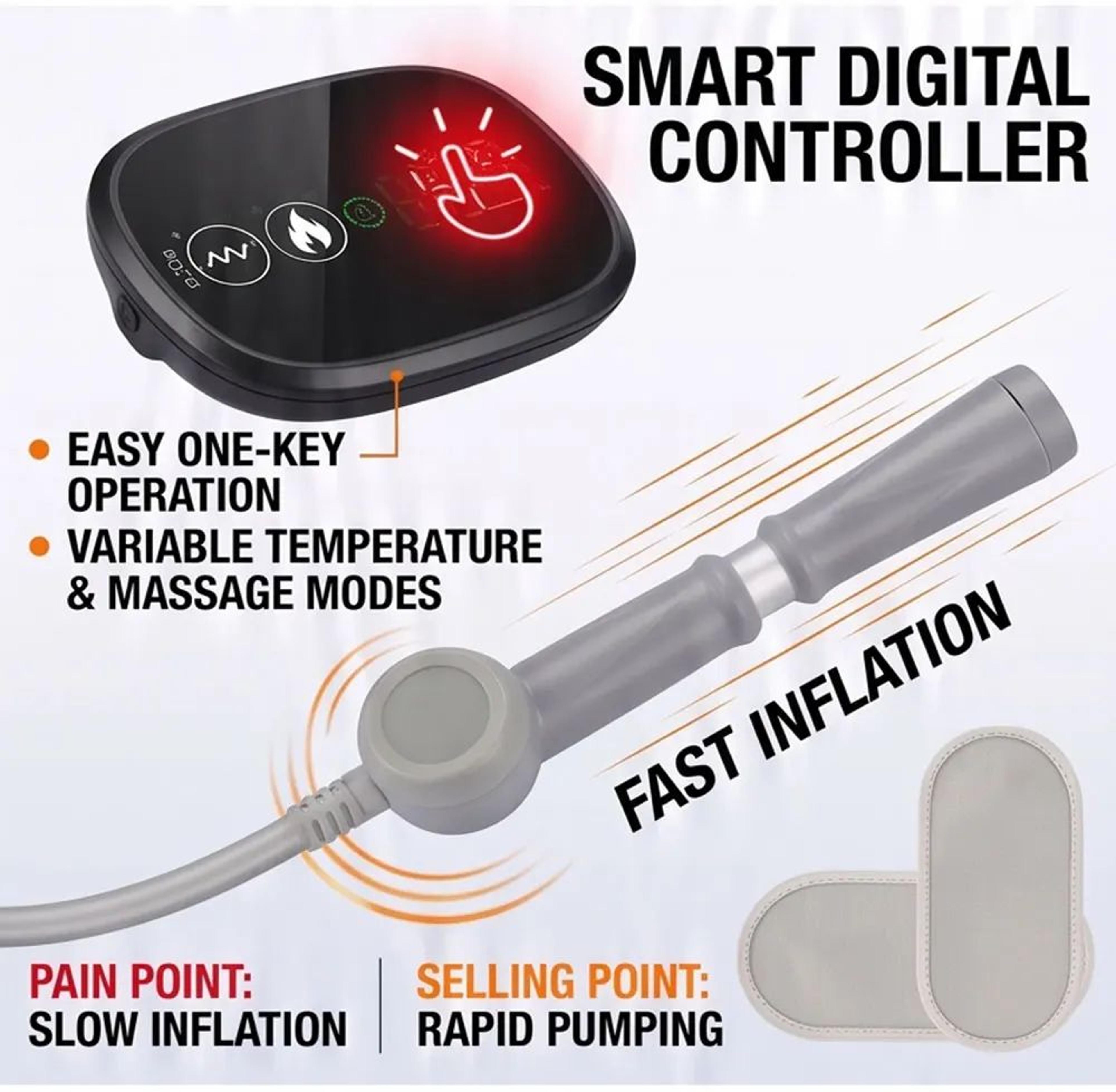 Cordless Inflatable Lumbar Support Belt With Heat 3