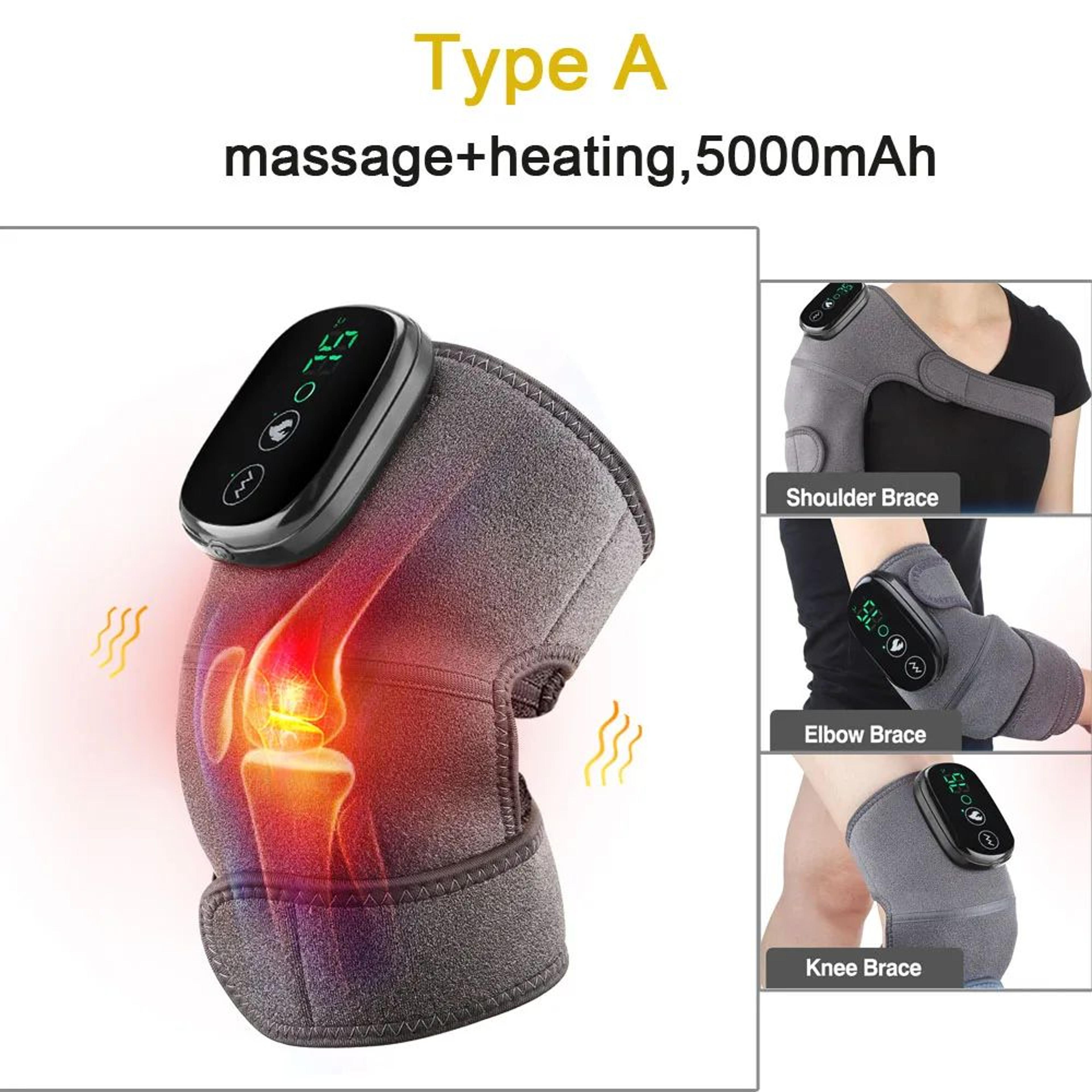 3 In 1 Heated Knee Massager Wrap With Vibration And Rechargeable Battery 6