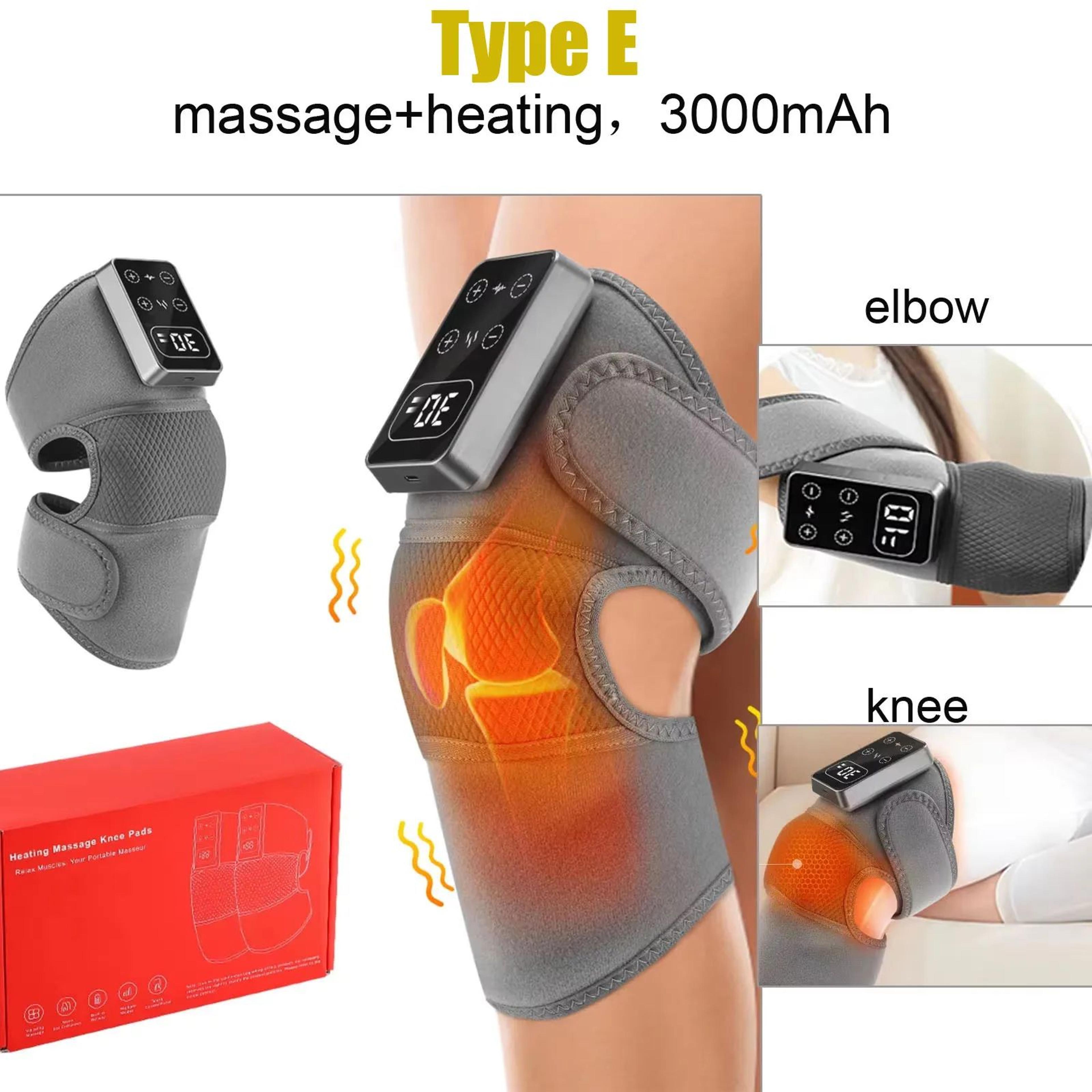 3 In 1 Heated Knee Massager Wrap With Vibration And Rechargeable Battery 10