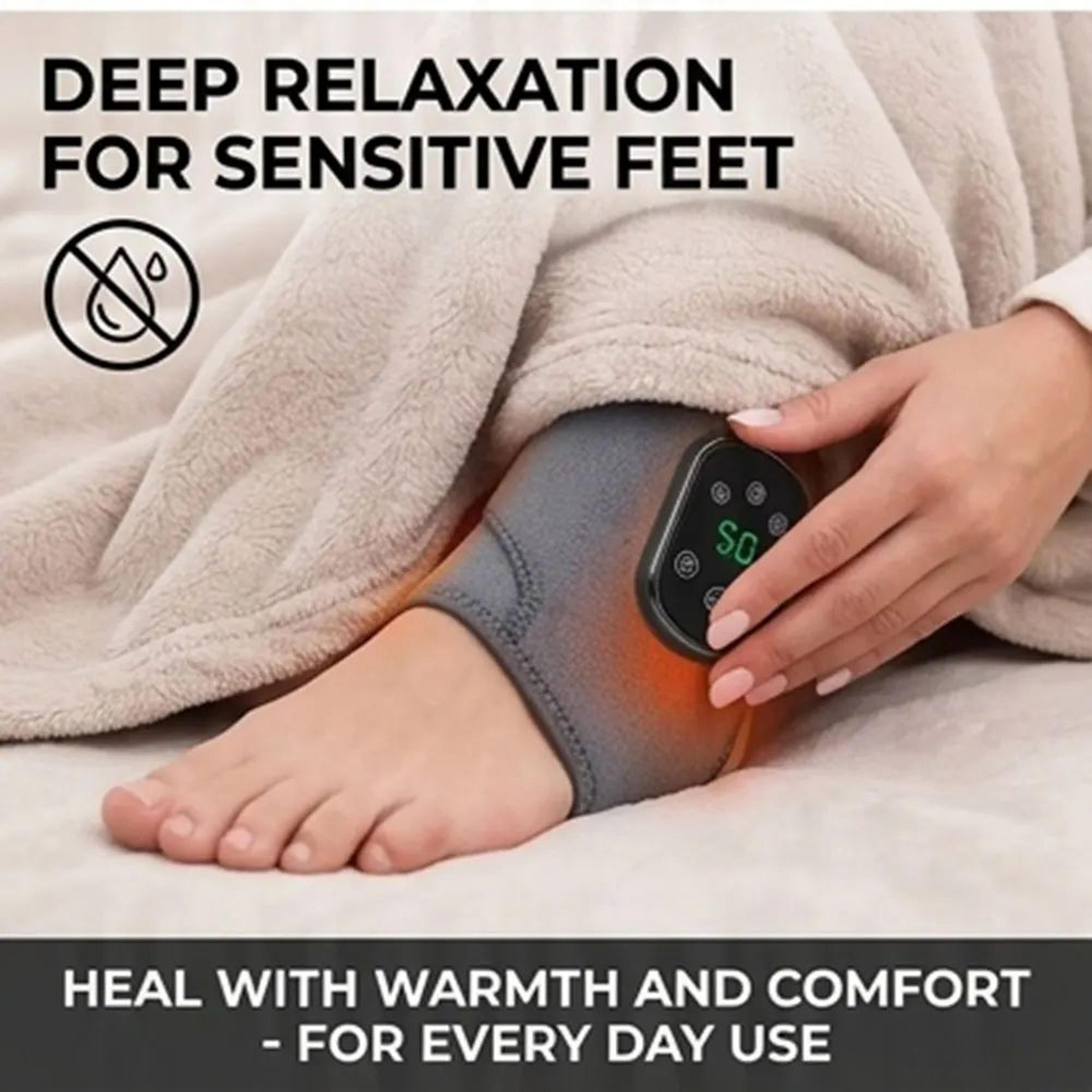 Cordless Heated Ankle Massager Wrap With Vibration And 5 Heat Levels 4