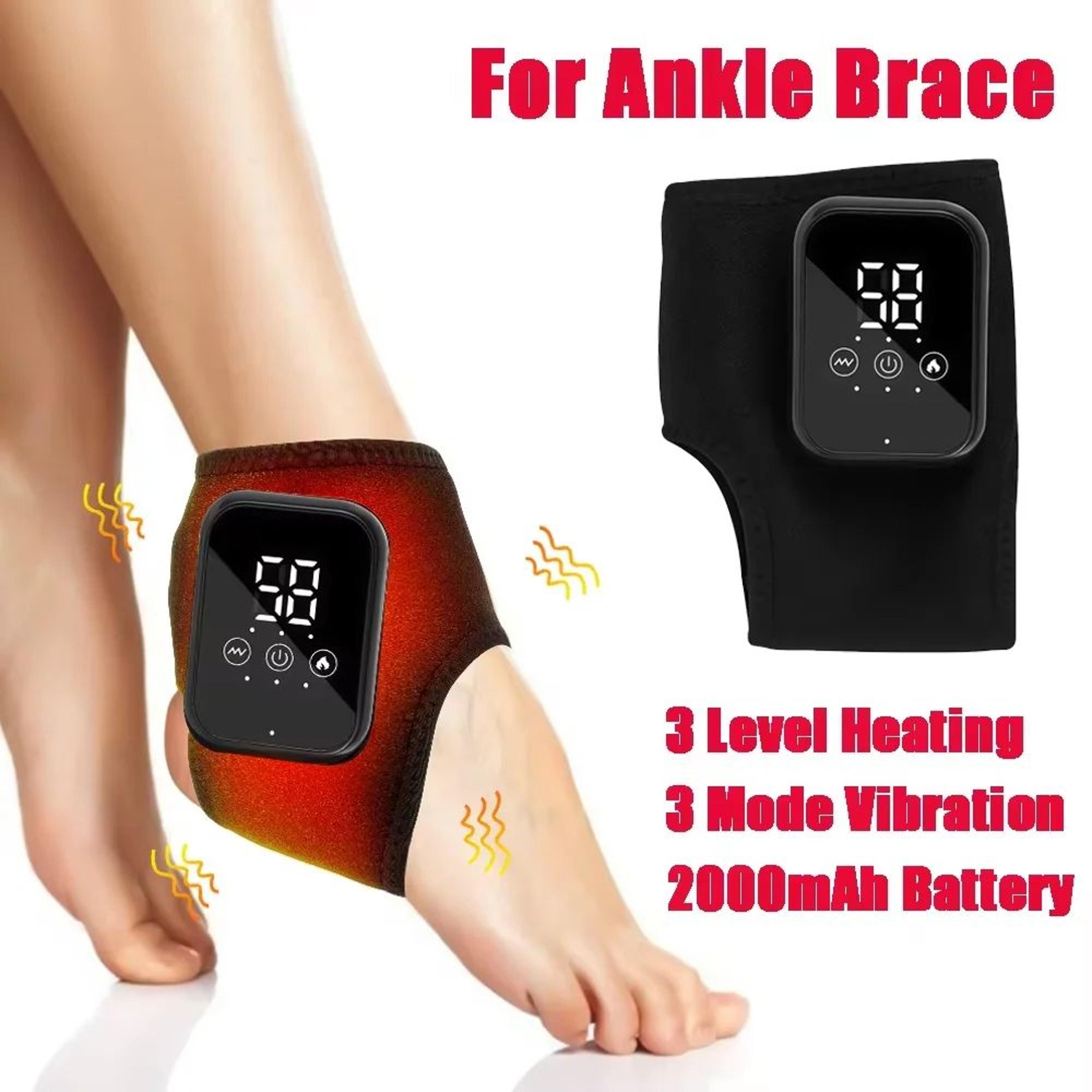 Cordless Heated Ankle Massager Wrap With Vibration And 5 Heat Levels 8