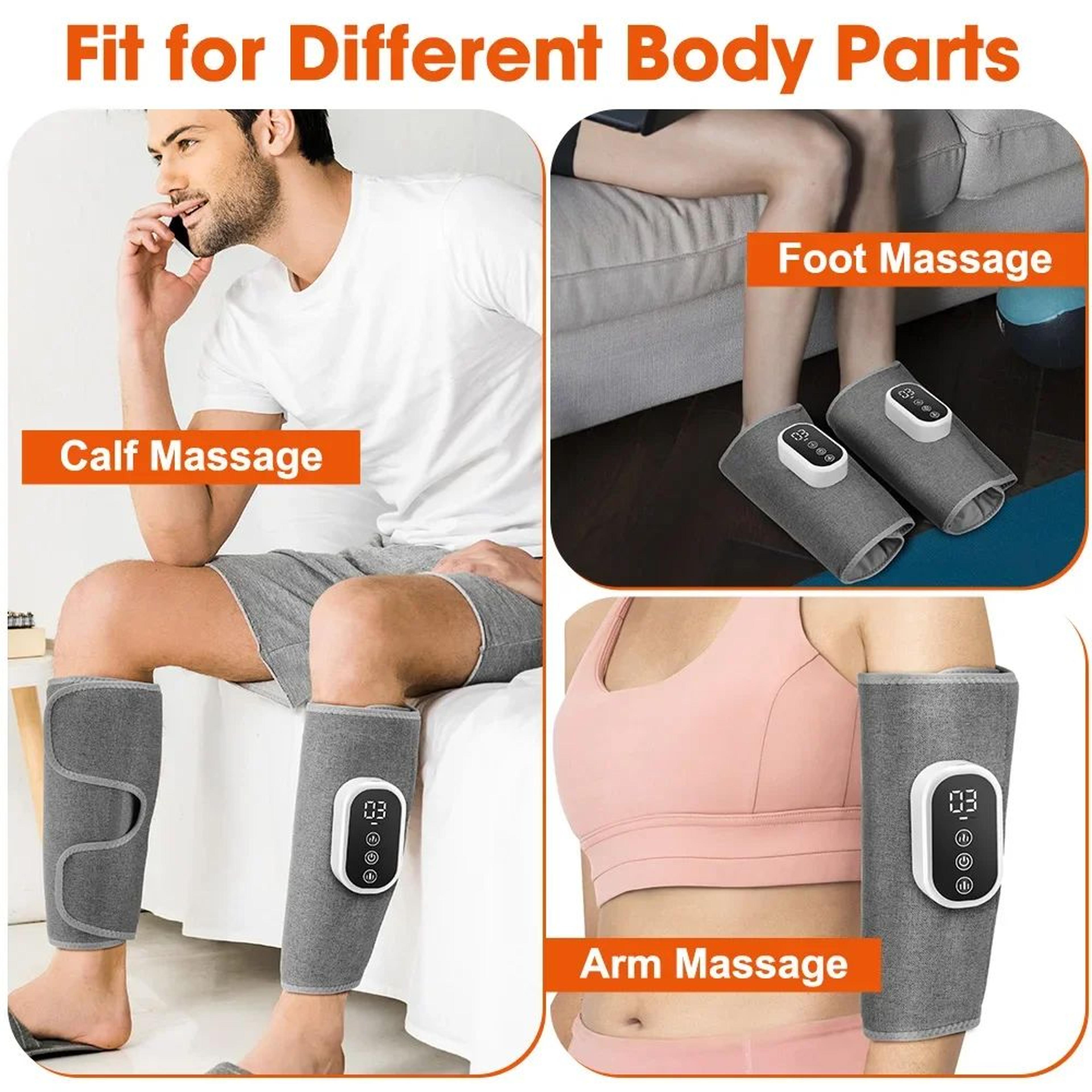 Wireless Air Compression Leg Massager With Heat For Calf Muscle Relief 1