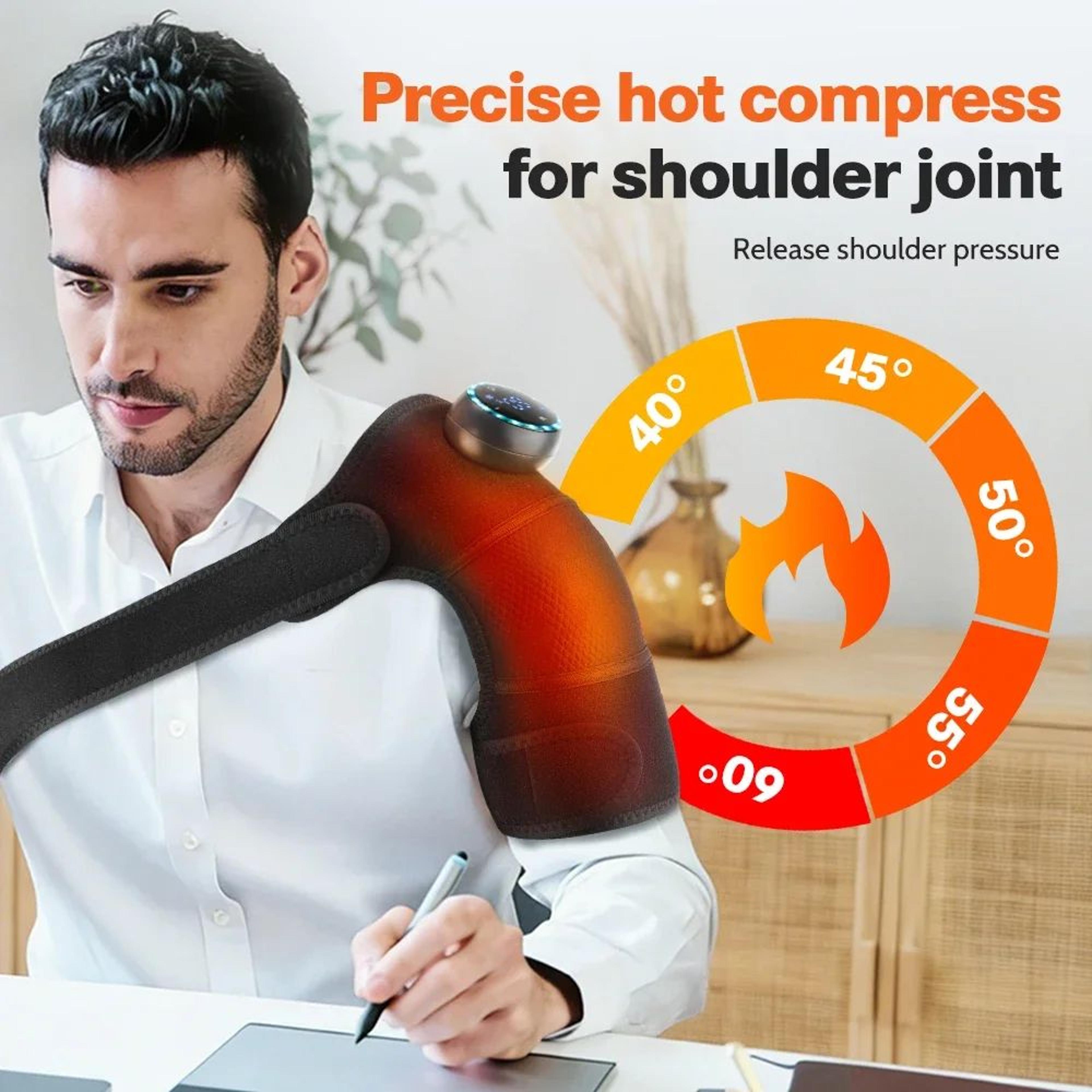 3 In 1 Cordless Heated Knee Massager With Vibration Massage Wrap 1