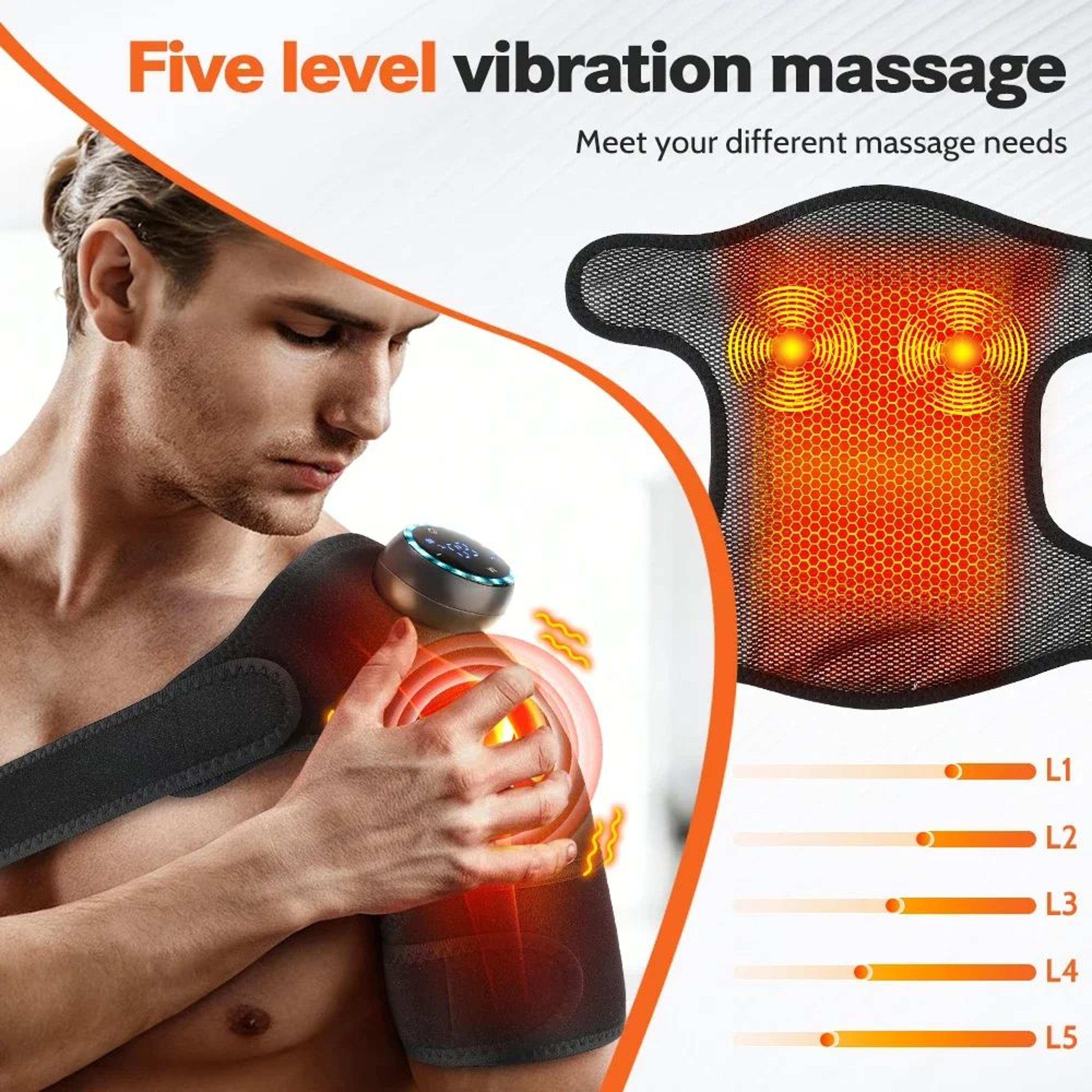 3 In 1 Cordless Heated Knee Massager With Vibration Massage Wrap 3