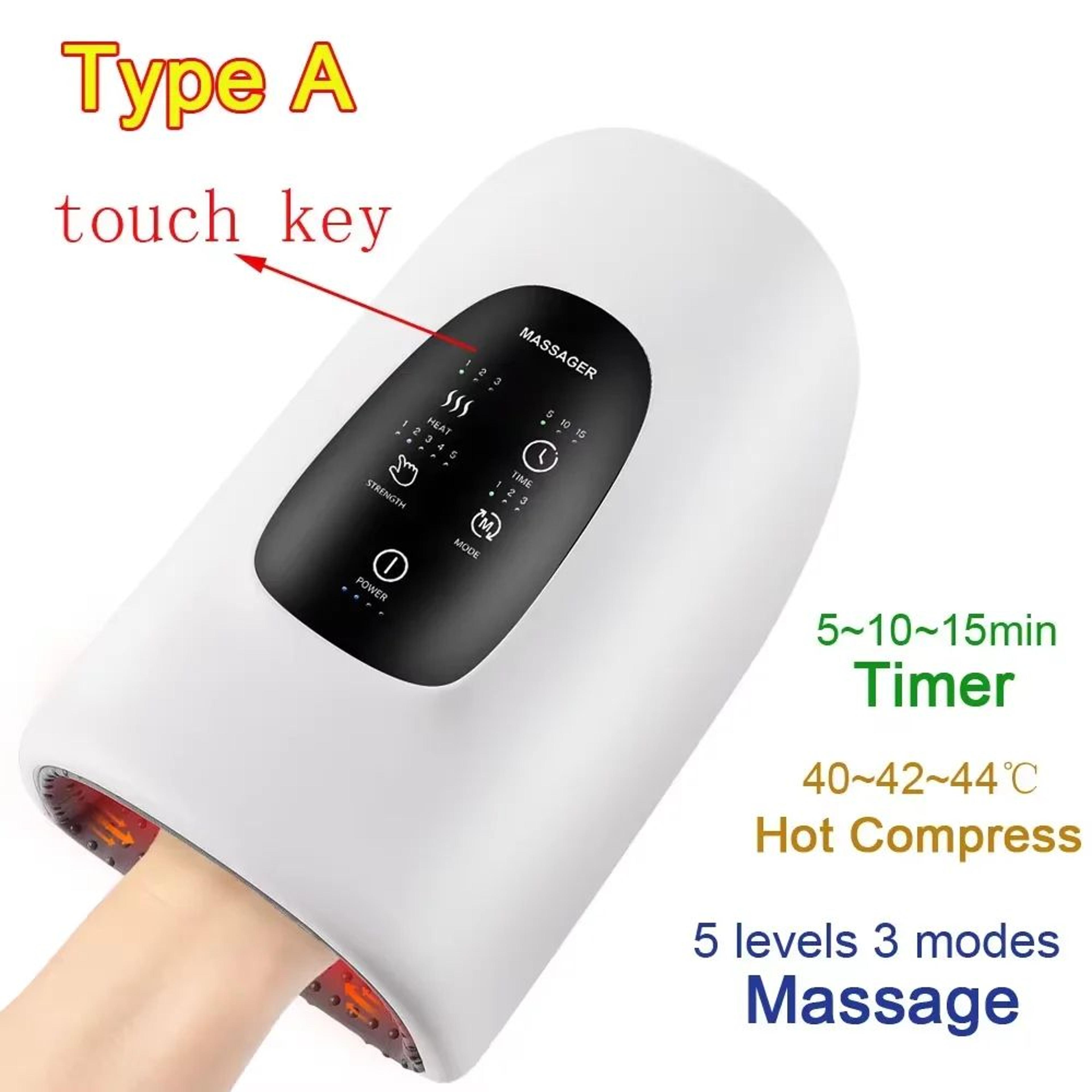 Cordless Air Compression Hand Massager With Heat And Rechargeable Battery 6