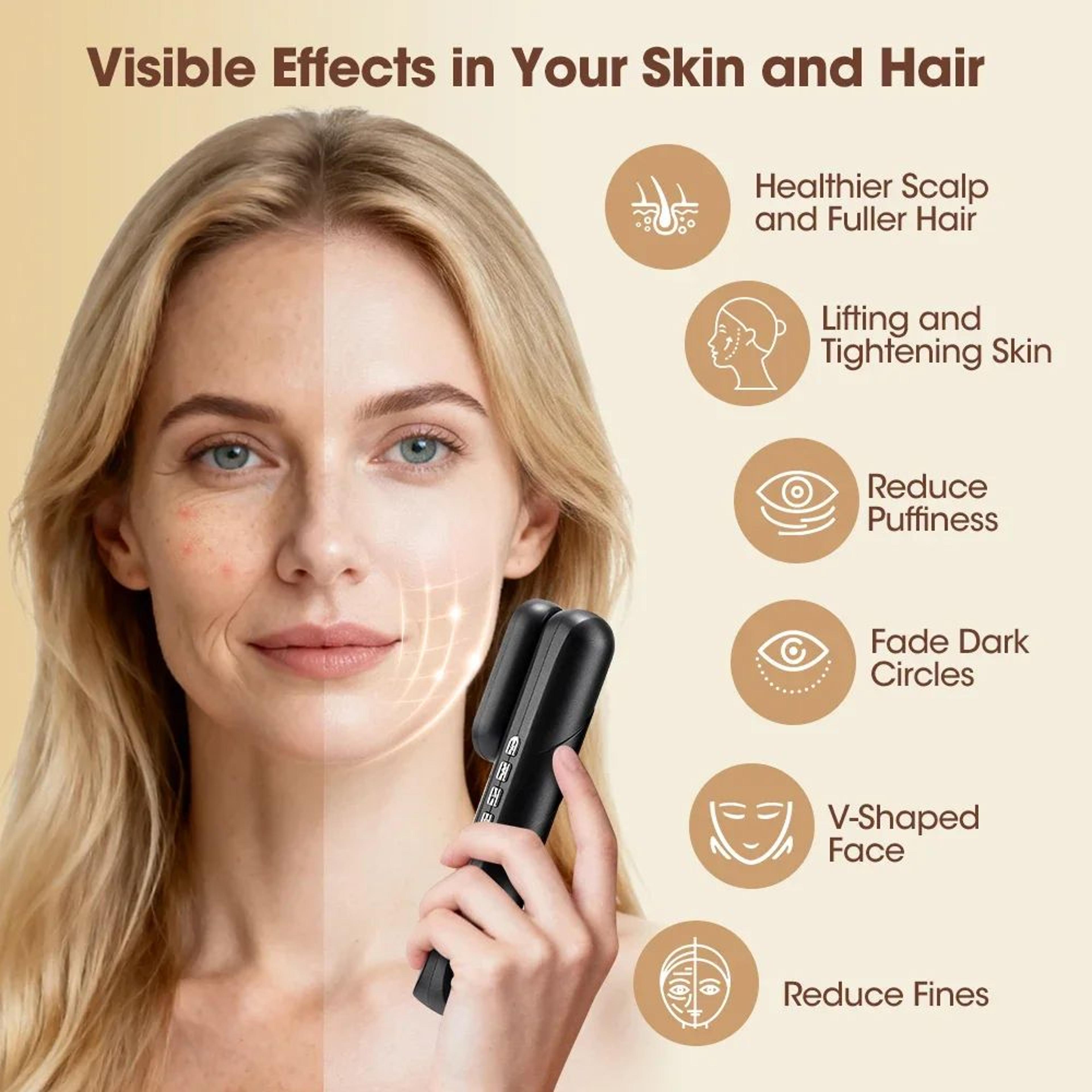 4 In 1 Electric EMS Scalp Massage Comb With Red Light Therapy 5