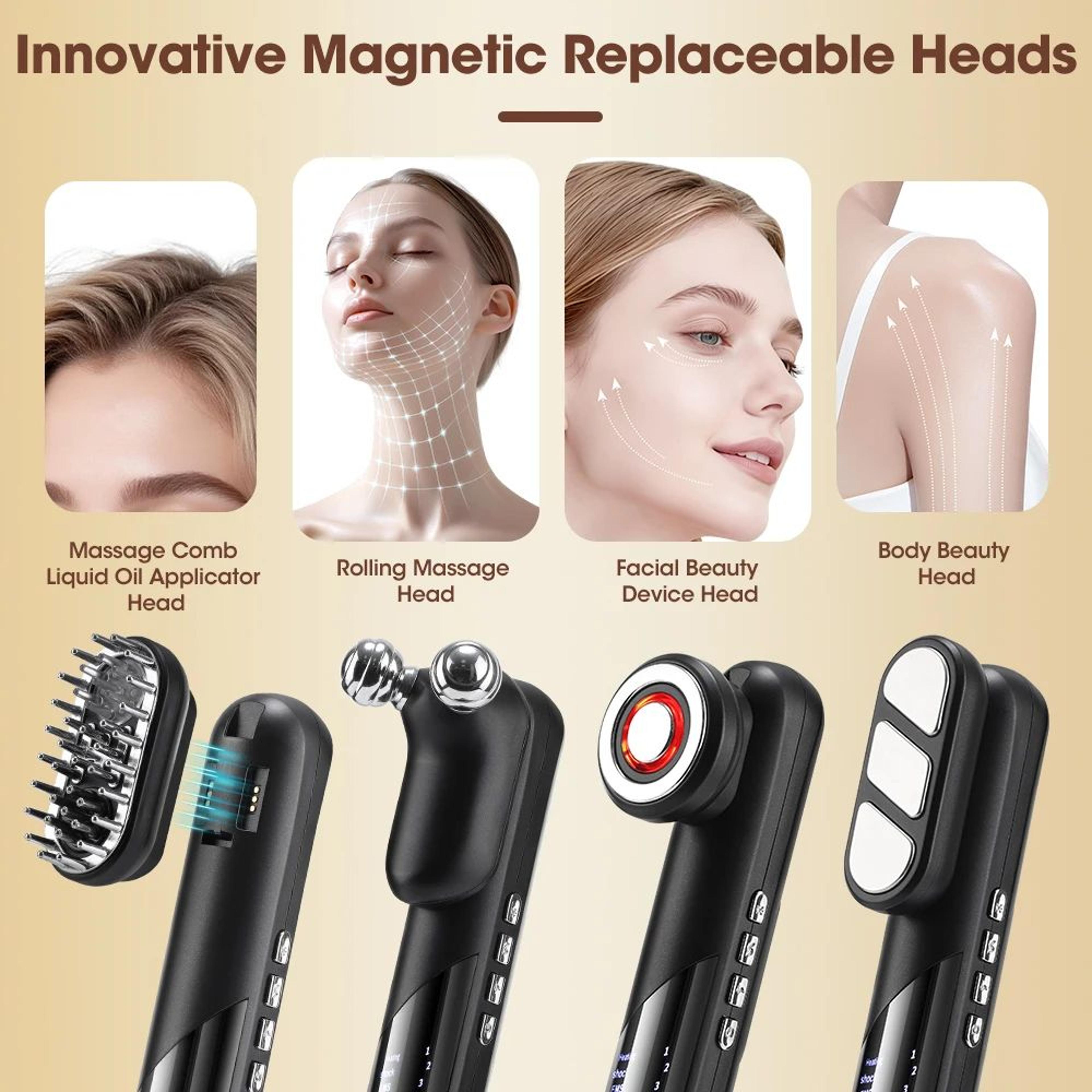 4 In 1 Electric EMS Scalp Massage Comb With Red Light Therapy 7