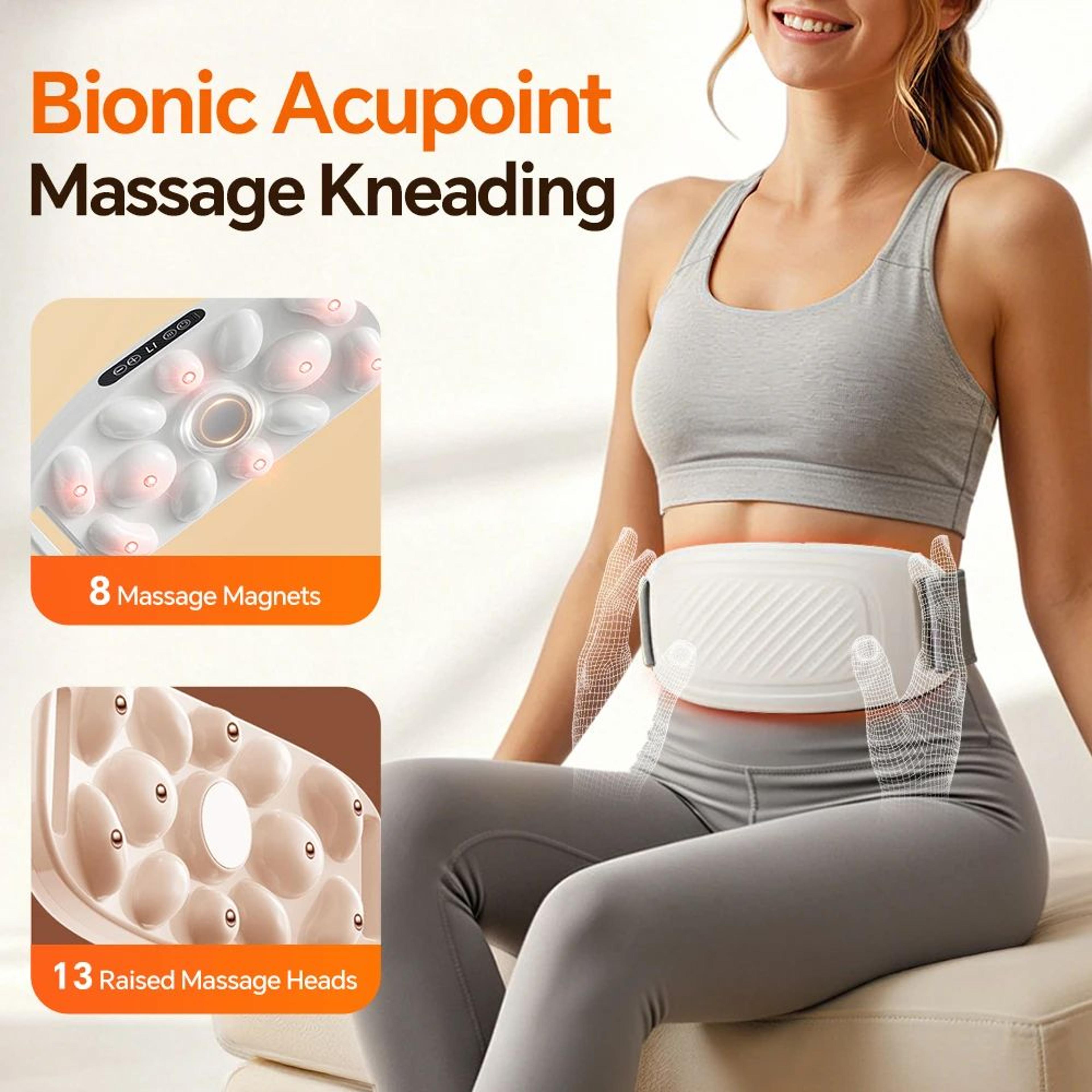 Rechargeable Electric Belly Massager With Heat And 9 Massage Modes 4