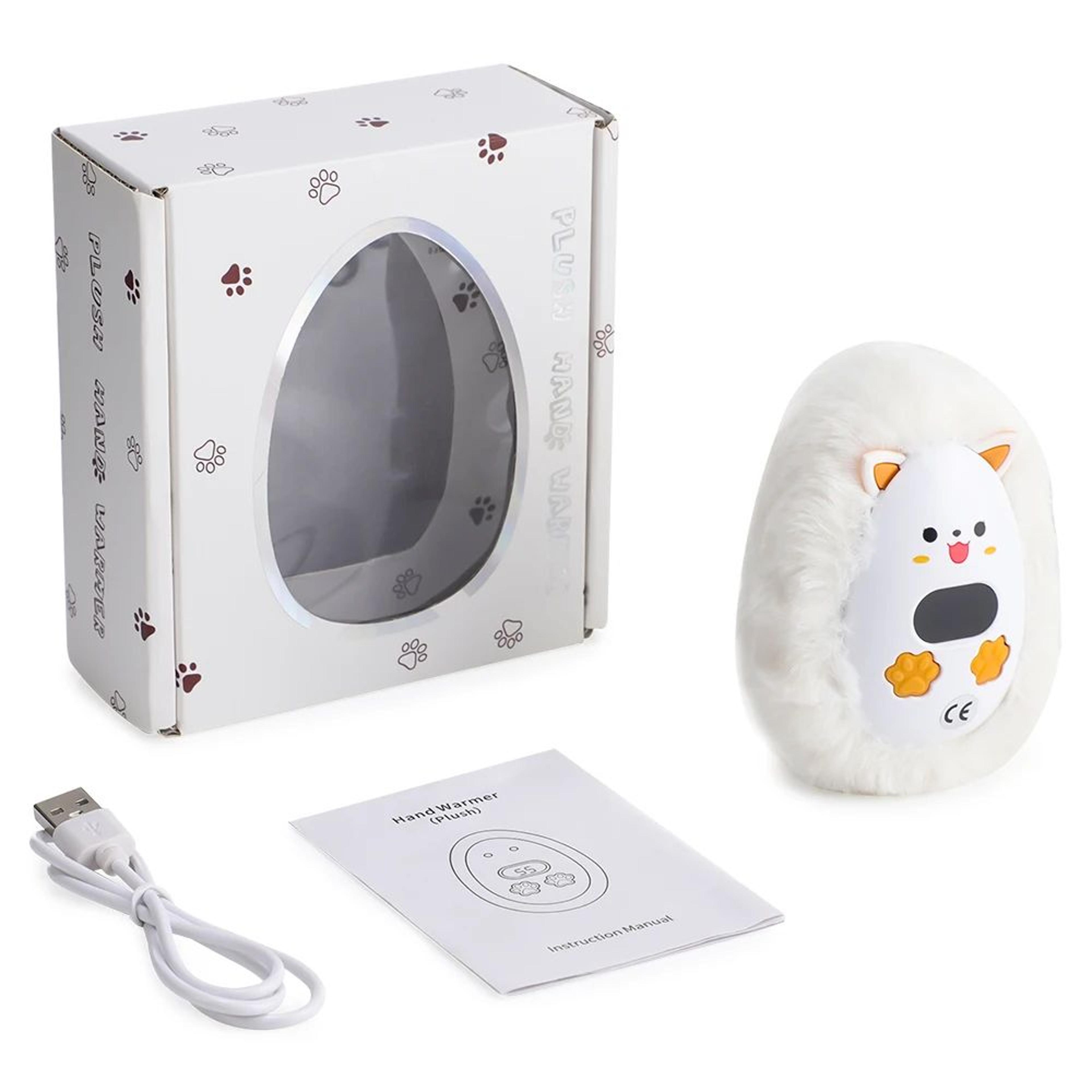 Cute Fox Plush Rechargeable Hand Warmer With 3 Heat Levels 6