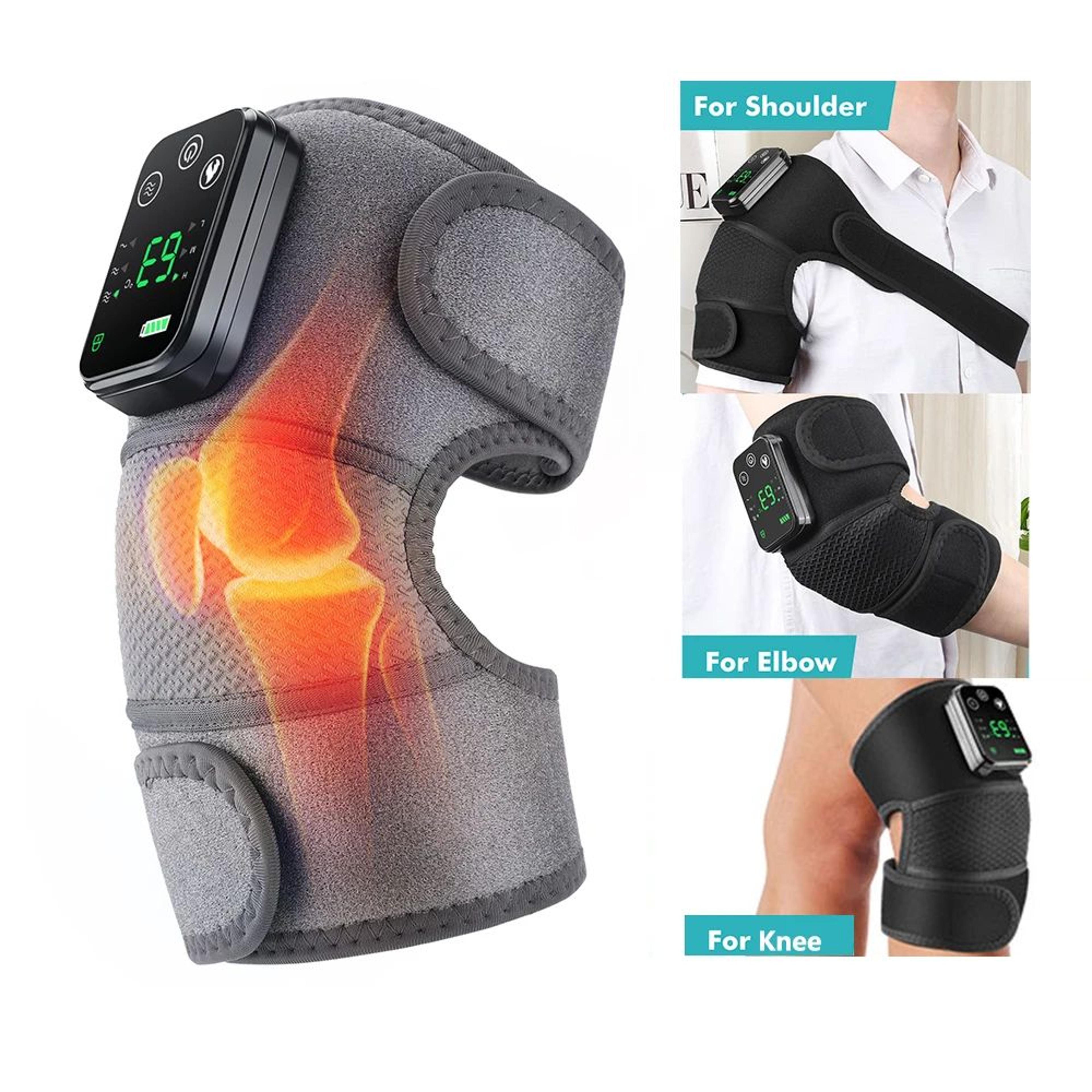 Cordless Heated Vibration Knee Massager Brace 7