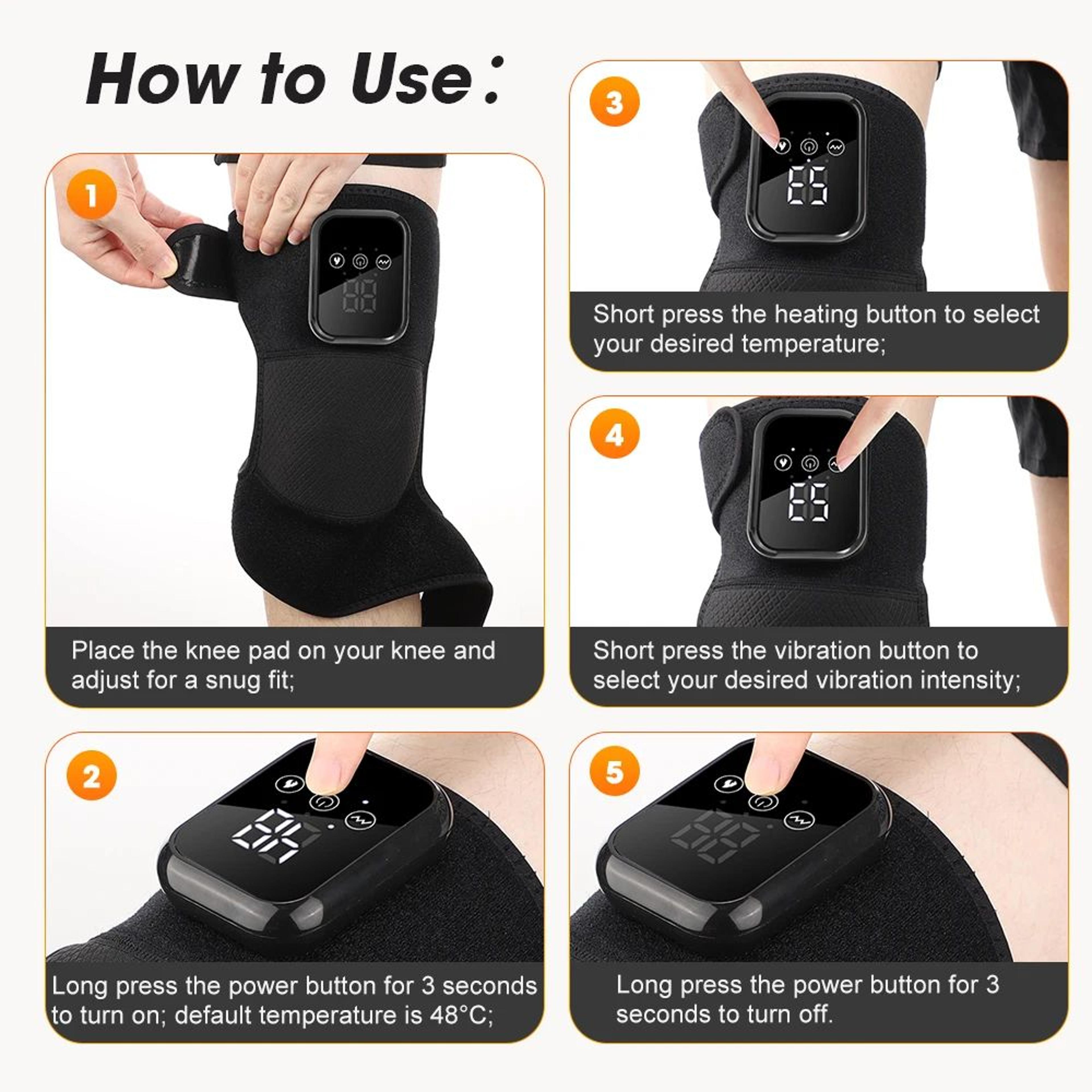 3 In 1 Heated Joint Brace For Knee Shoulder And Elbow 9