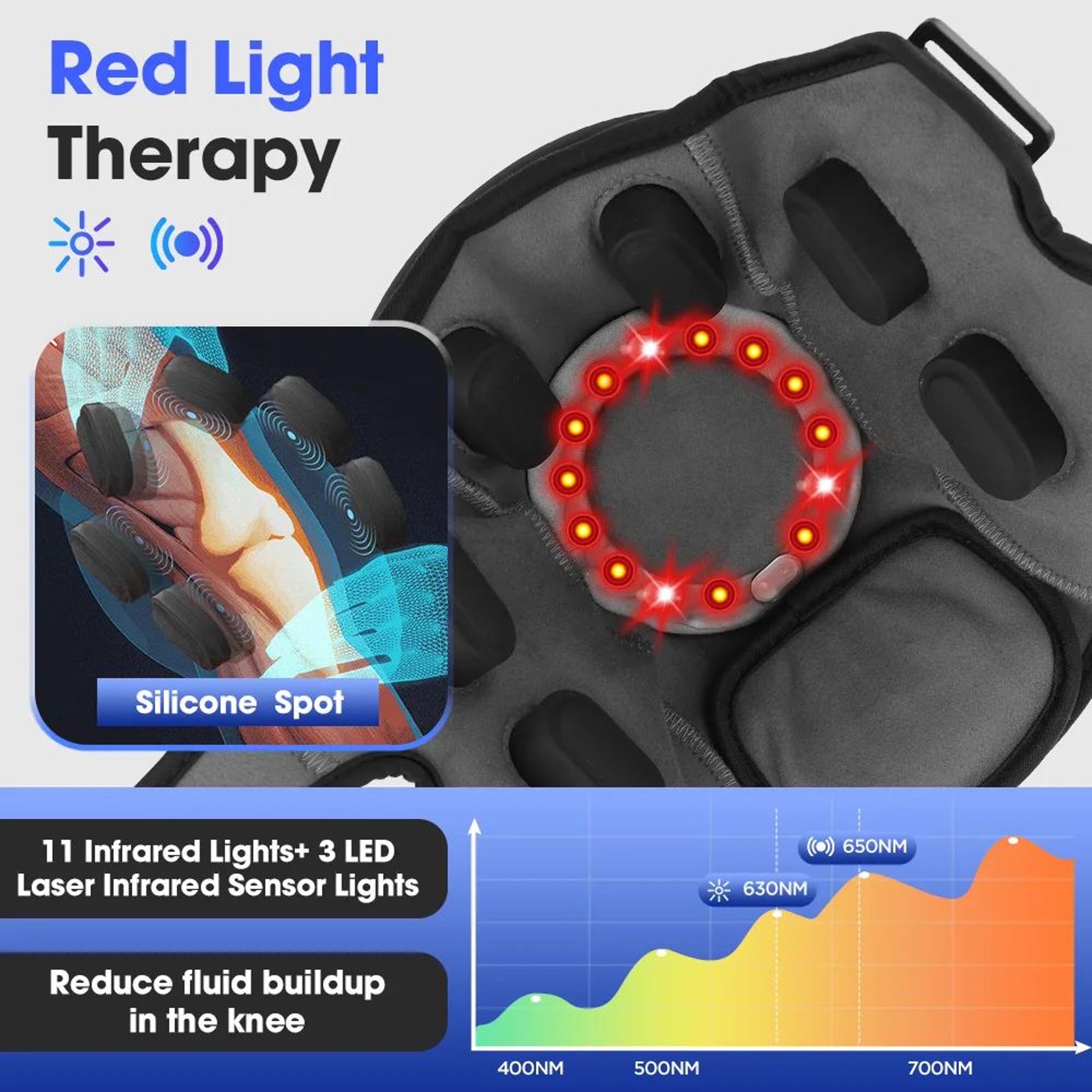 Cordless Heated Knee Massager With Heat And Vibration 1