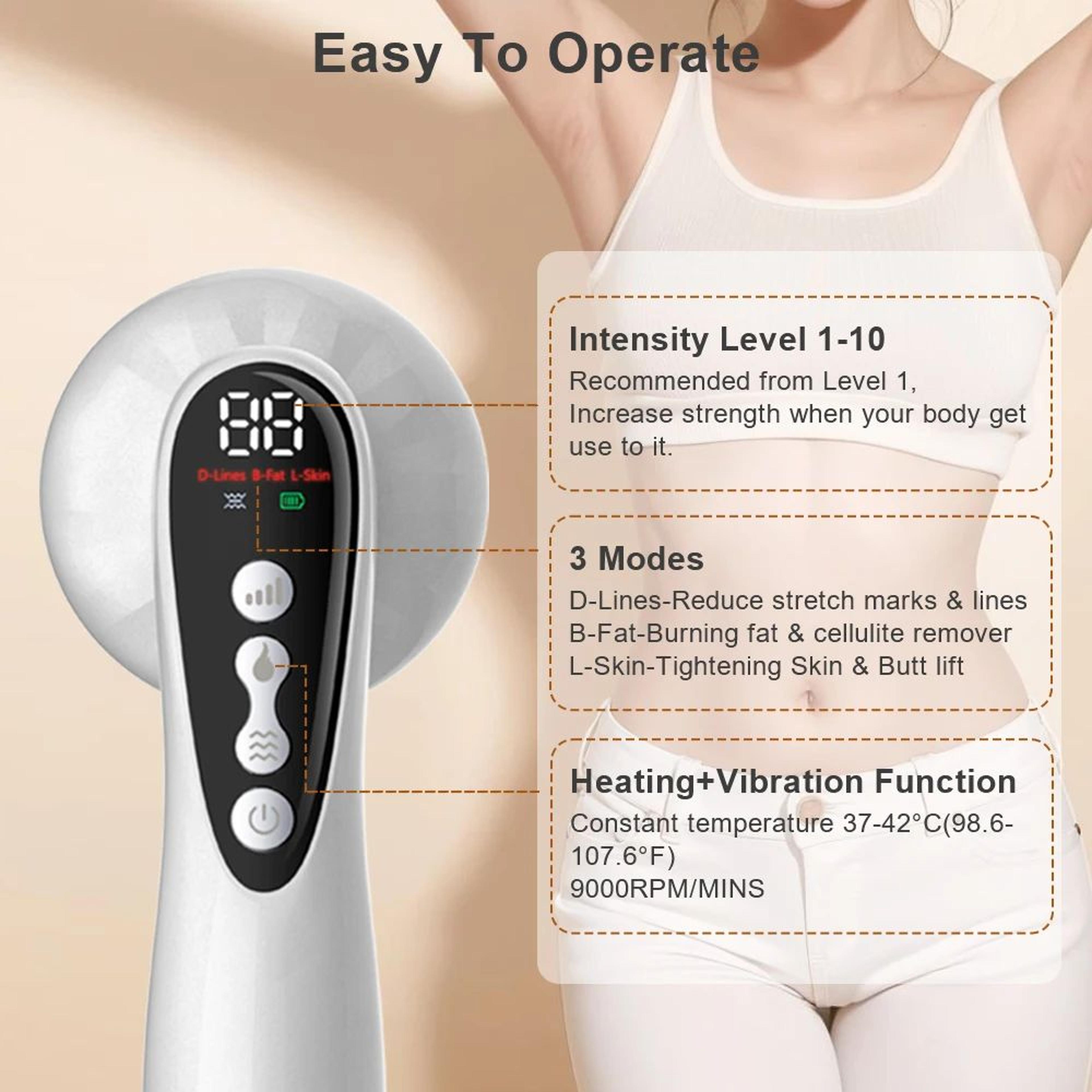 Cordless Vibrating Body Sculpting Massager With Slimming Gel Kit 3