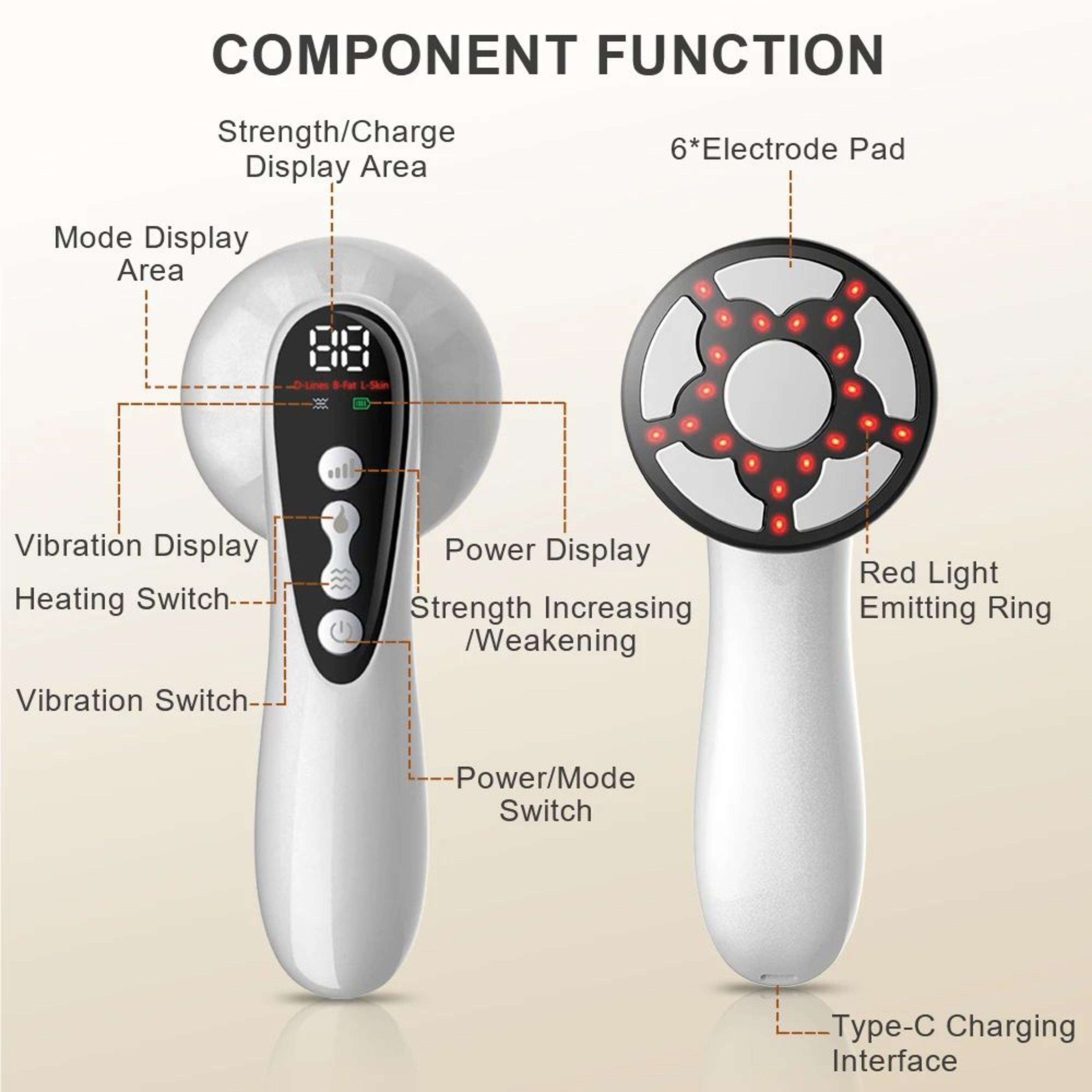 Cordless Vibrating Body Sculpting Massager With Slimming Gel Kit 4