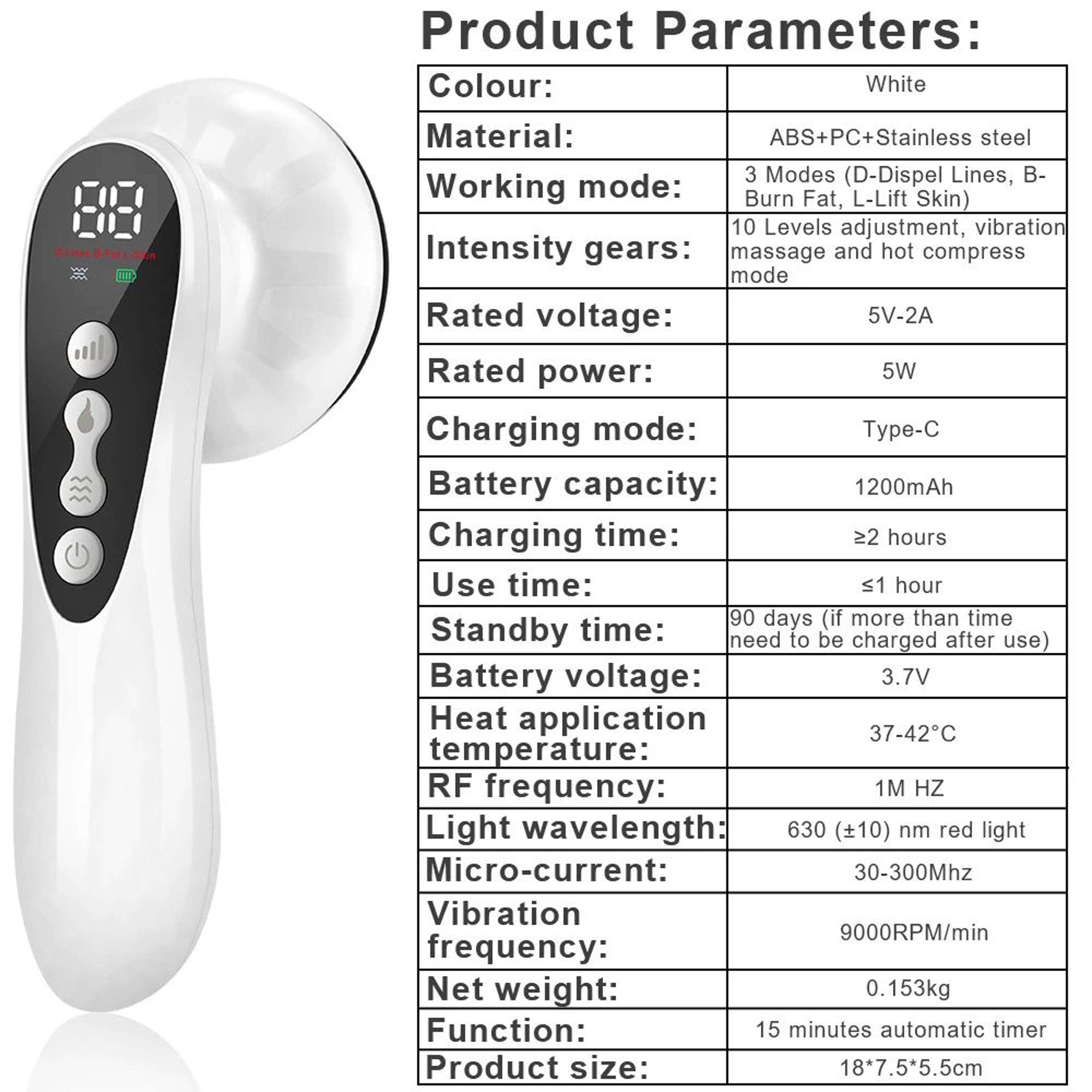 Cordless Vibrating Body Sculpting Massager With Slimming Gel Kit 13