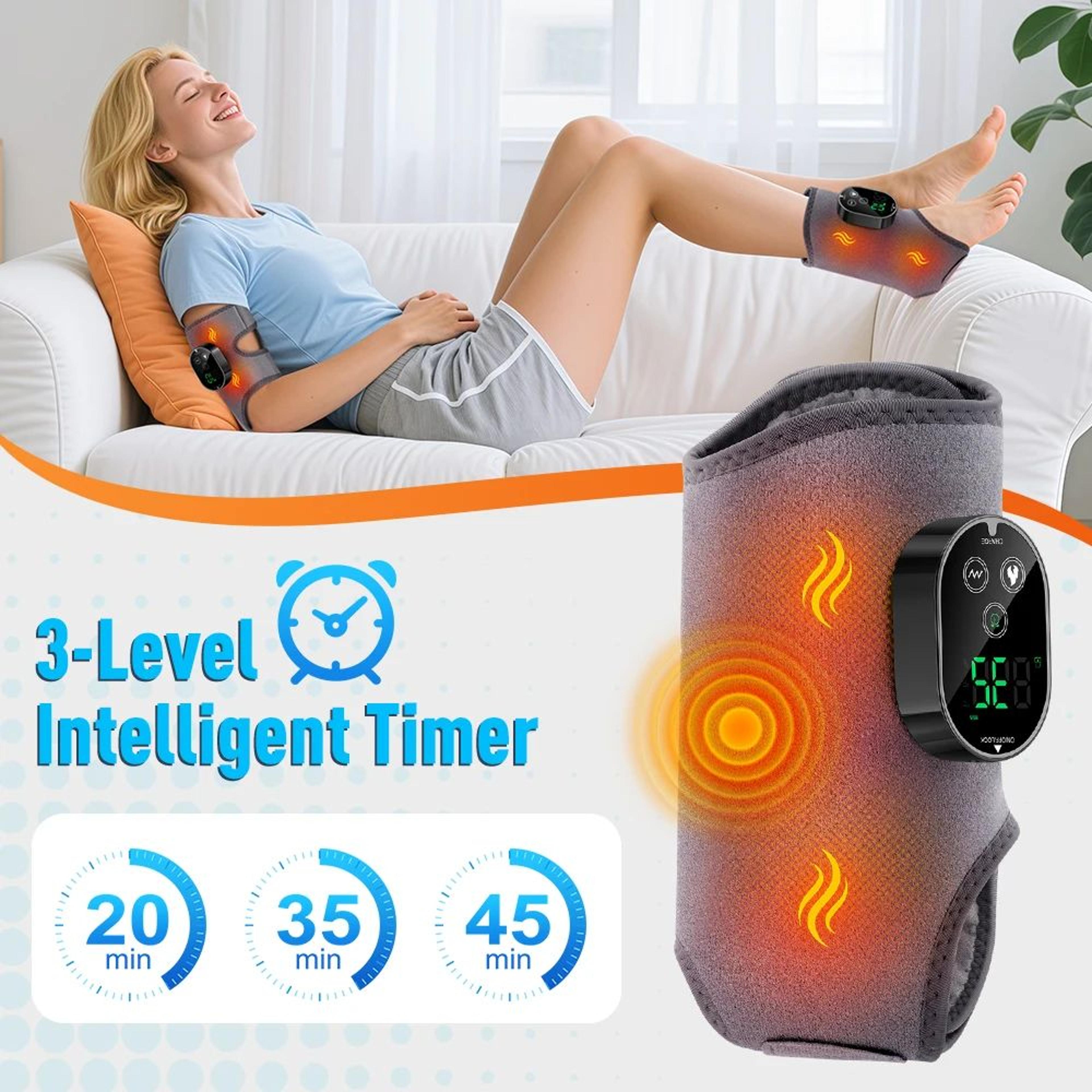 Rechargeable Heated Foot And Ankle Massager With Vibration 2