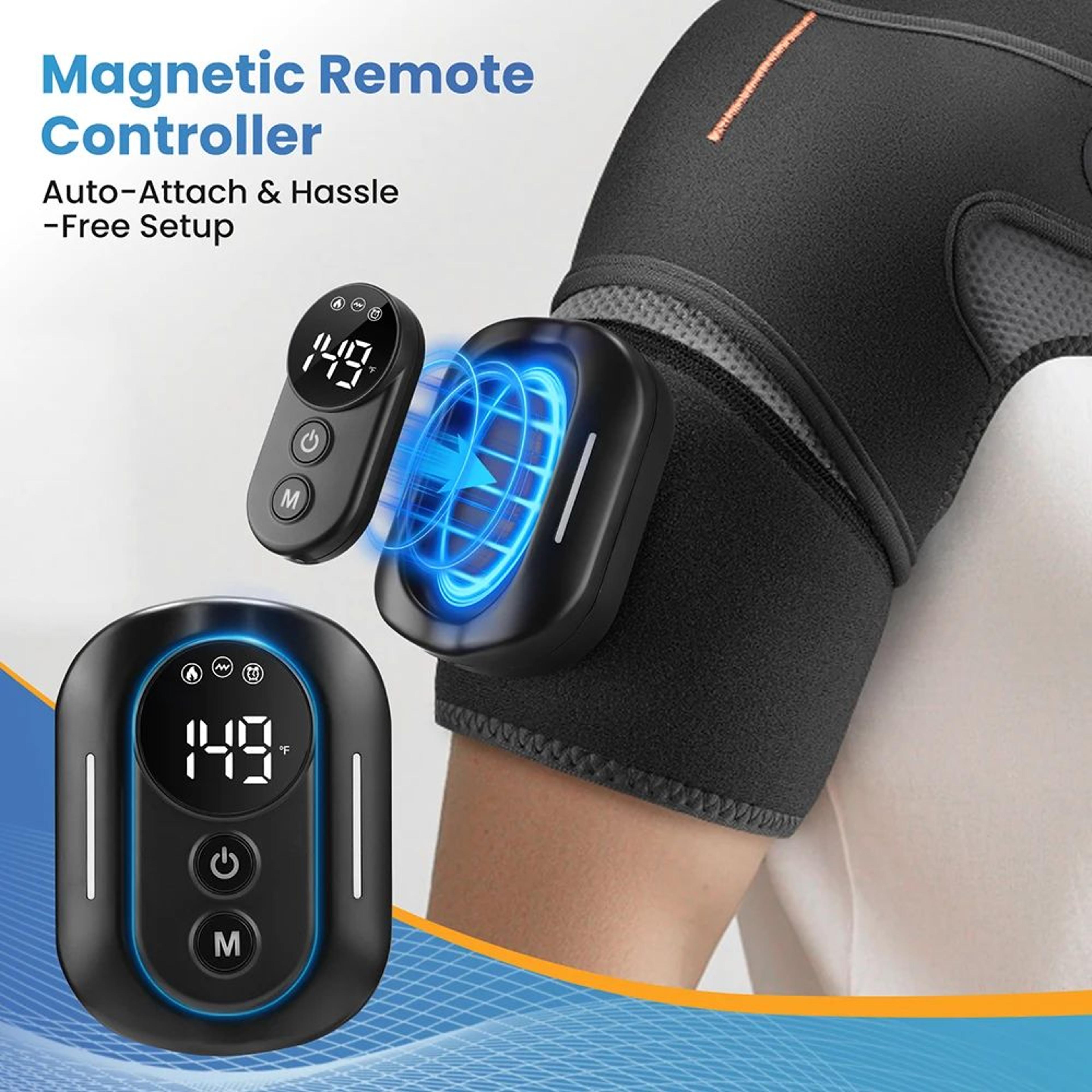 Cordless Electric Shoulder Massager With Heat Vibration And Remote Control 4