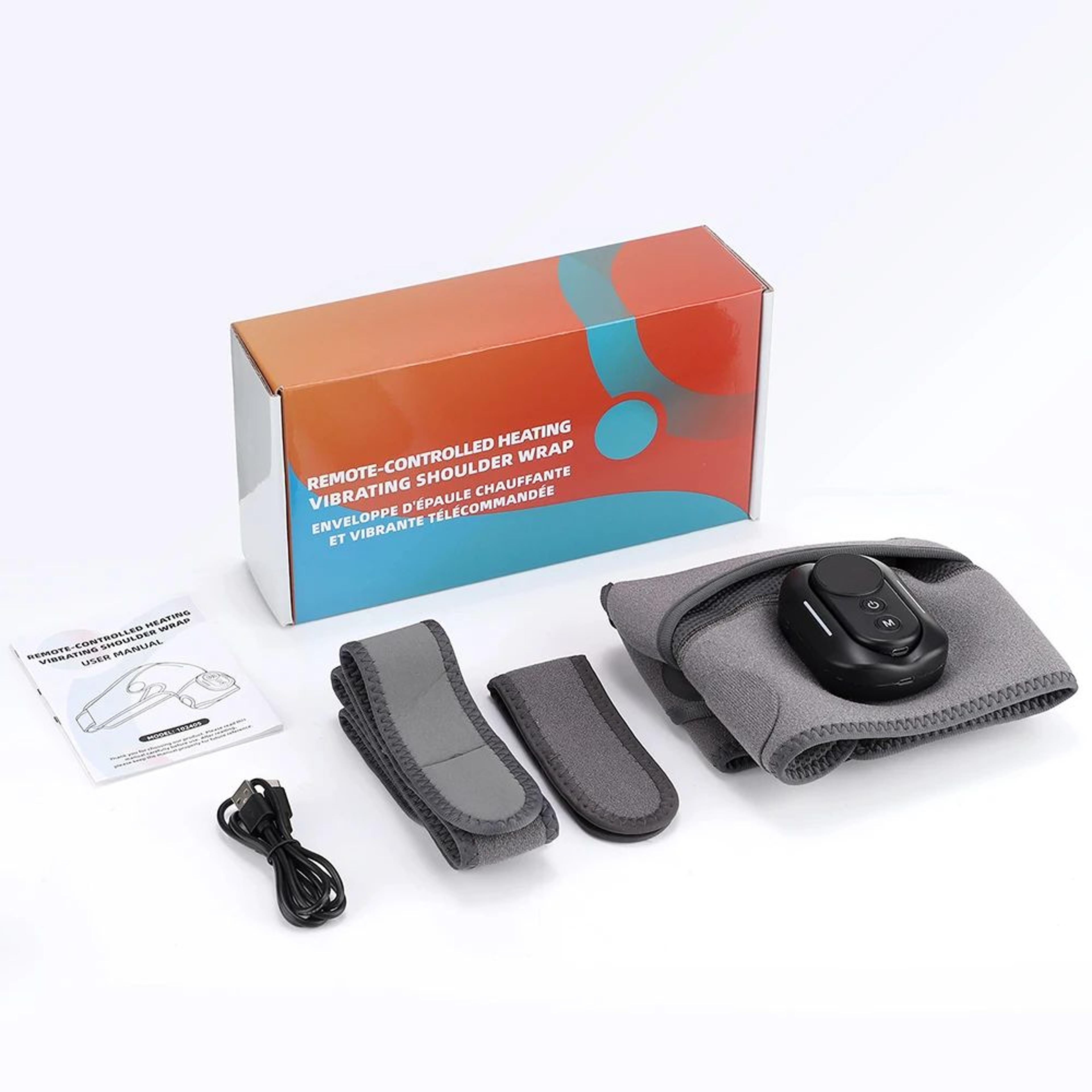 Cordless Electric Shoulder Massager With Heat Vibration And Remote Control 7