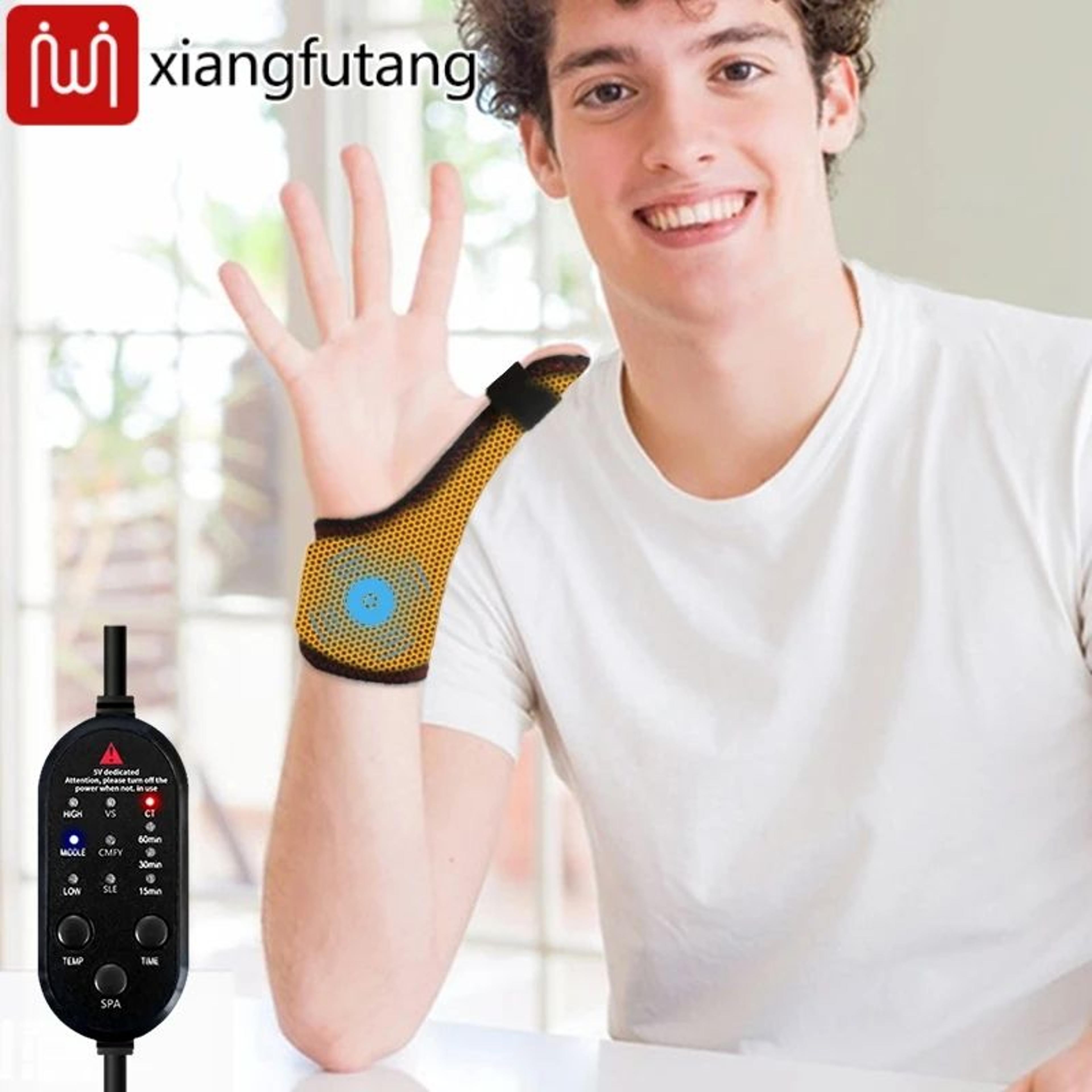 Electric Heated Thumb And Wrist Support Brace With Massage 1