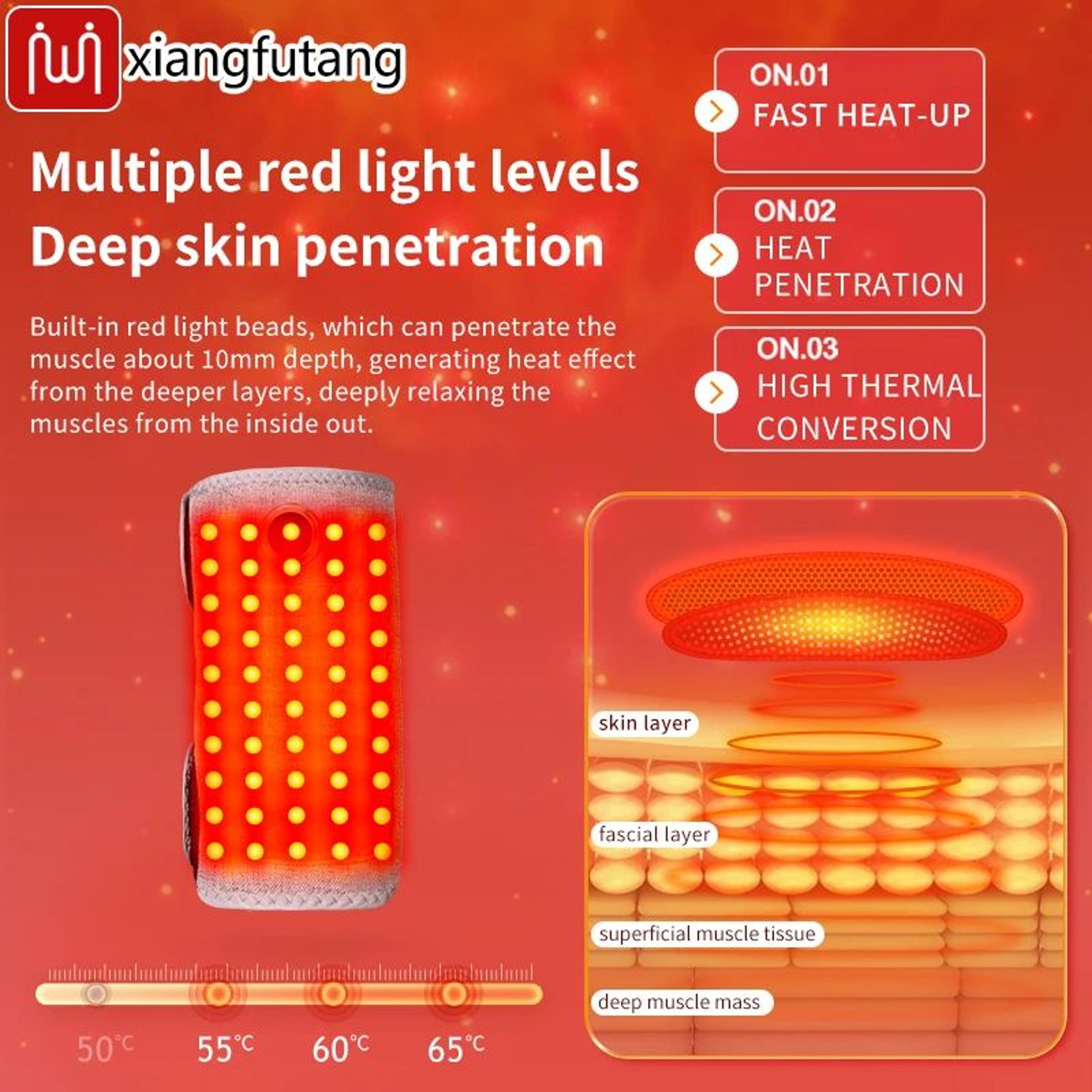 Red Light Heated Arm Wrap With Vibration Massager For Muscle Relief 3