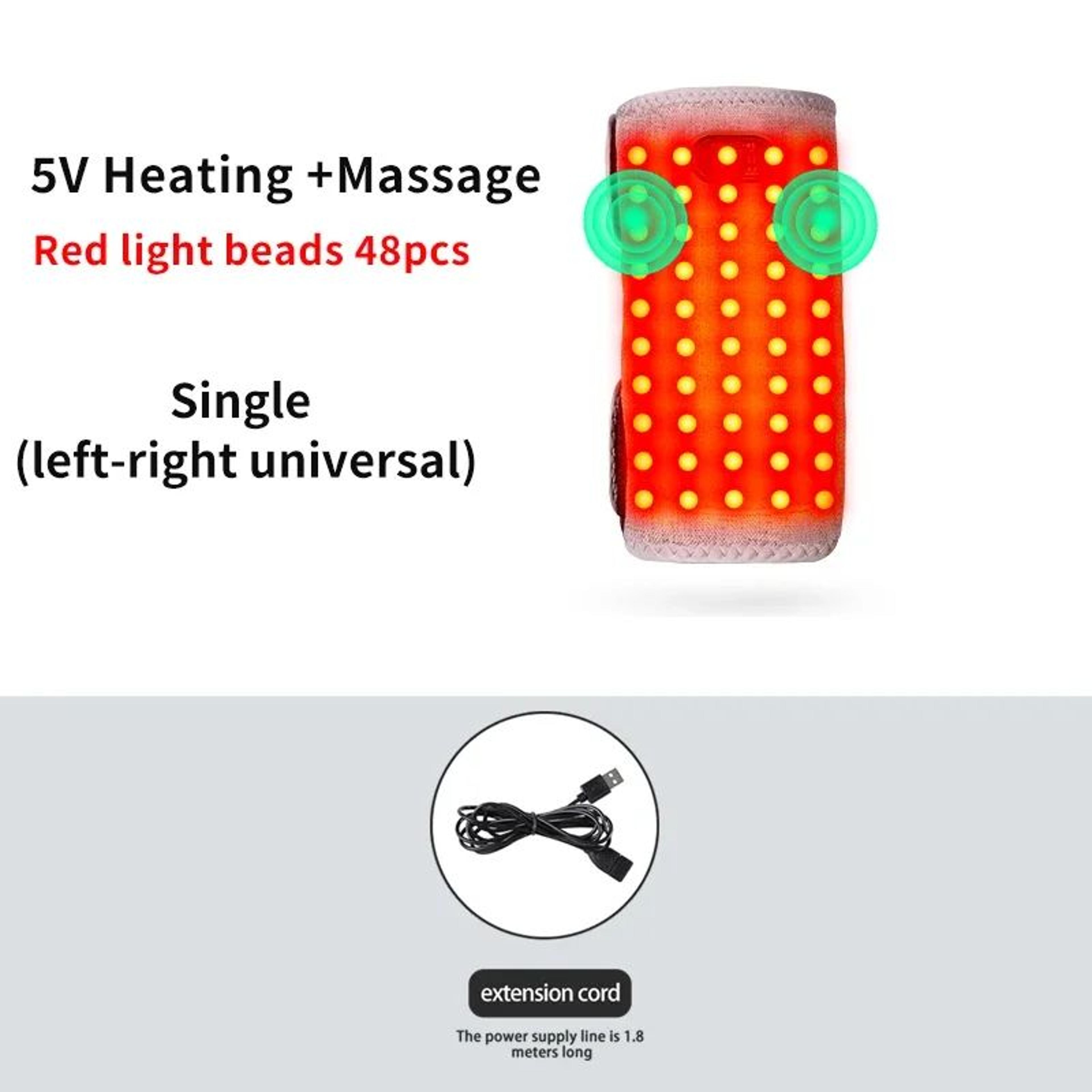 Red Light Heated Arm Wrap With Vibration Massager For Muscle Relief 7