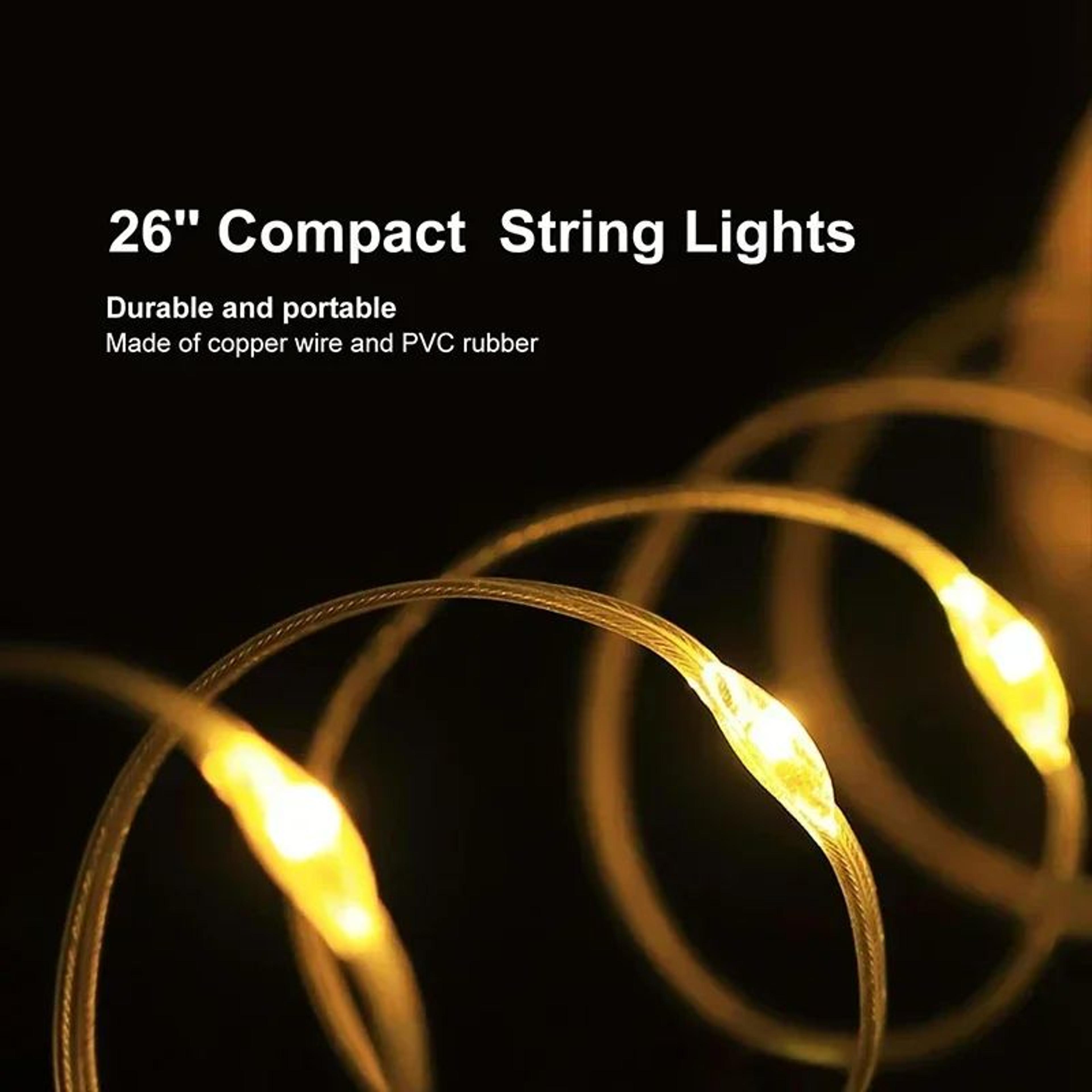 8M LED Camping Lamp Strip Waterproof Retractable Outdoor String Light 3