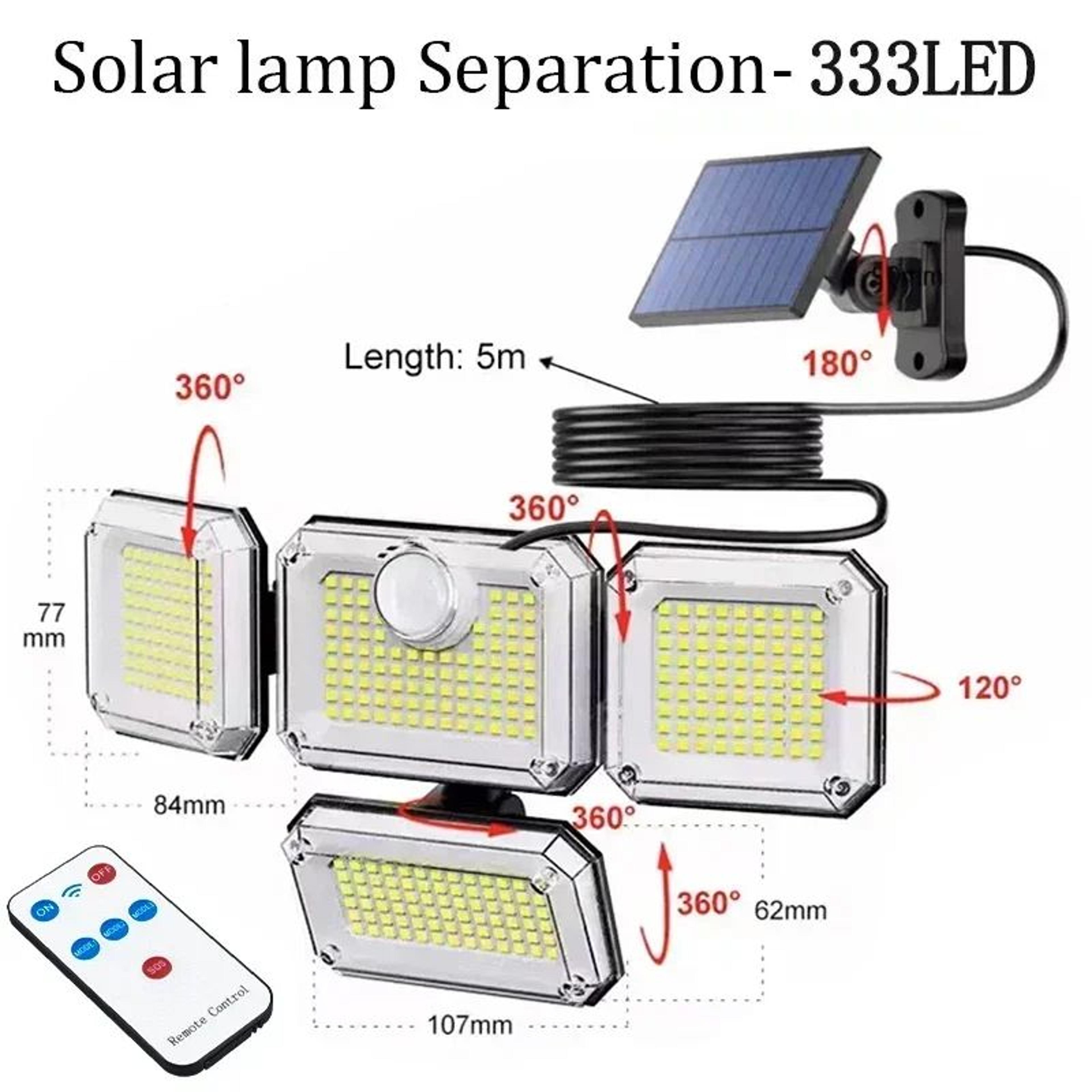 Adjustable Solar Motion Sensor Wall Light IP65 Waterproof LED Security Lamp 11