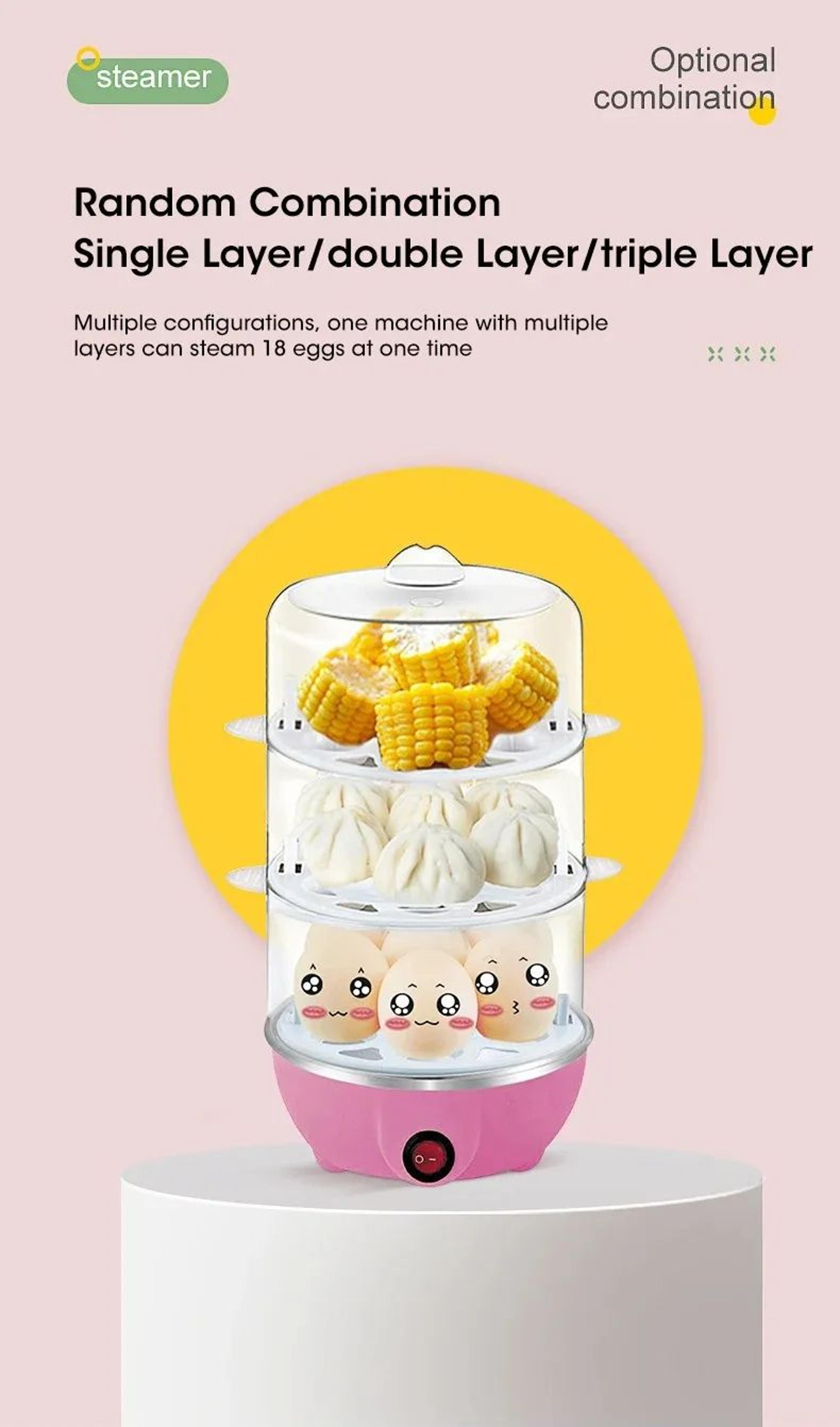 Automatic 7 Egg Electric Cooker With Auto Shut Off 7
