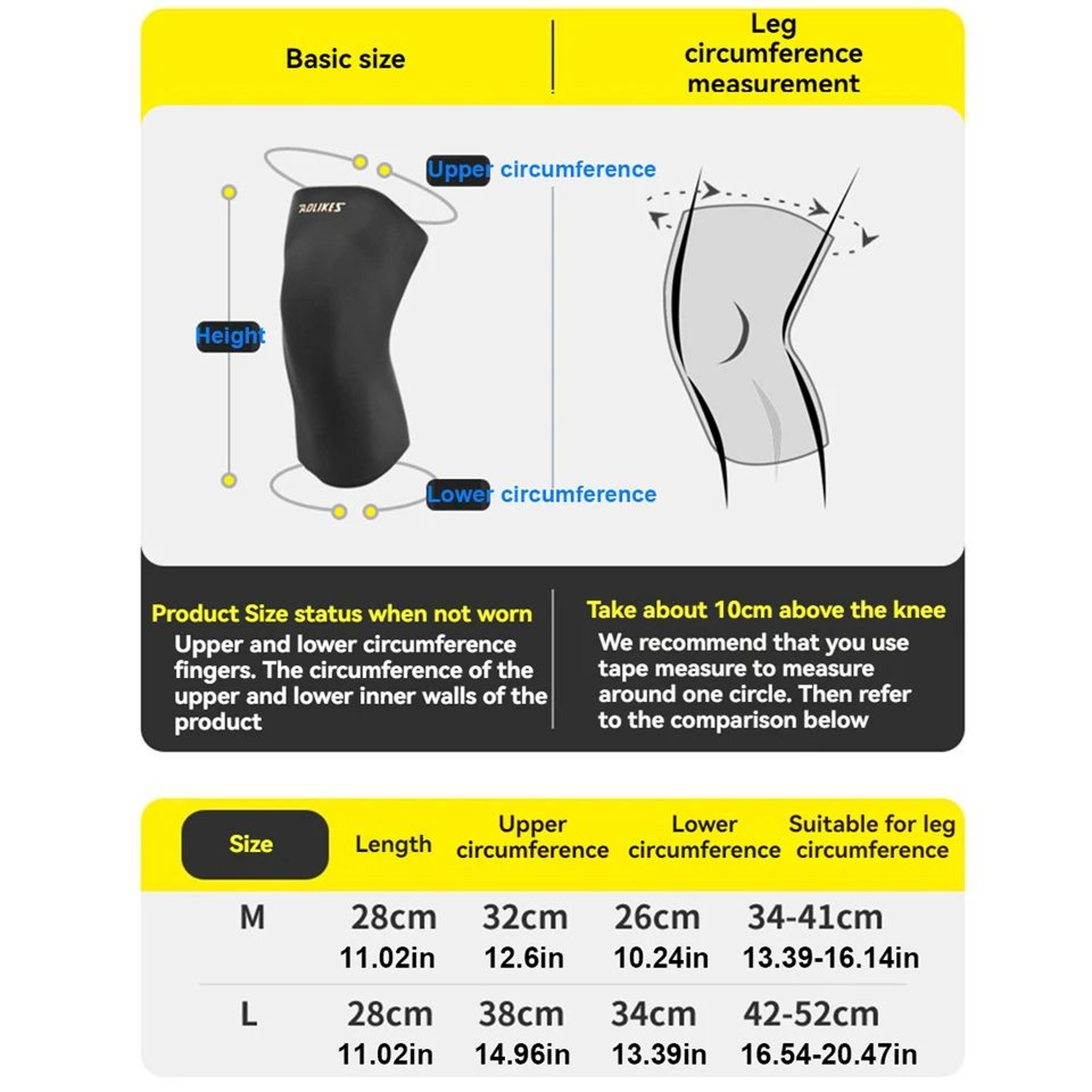 AOLIKES Hot And Cold Gel Knee Sleeve For Pain Relief 1