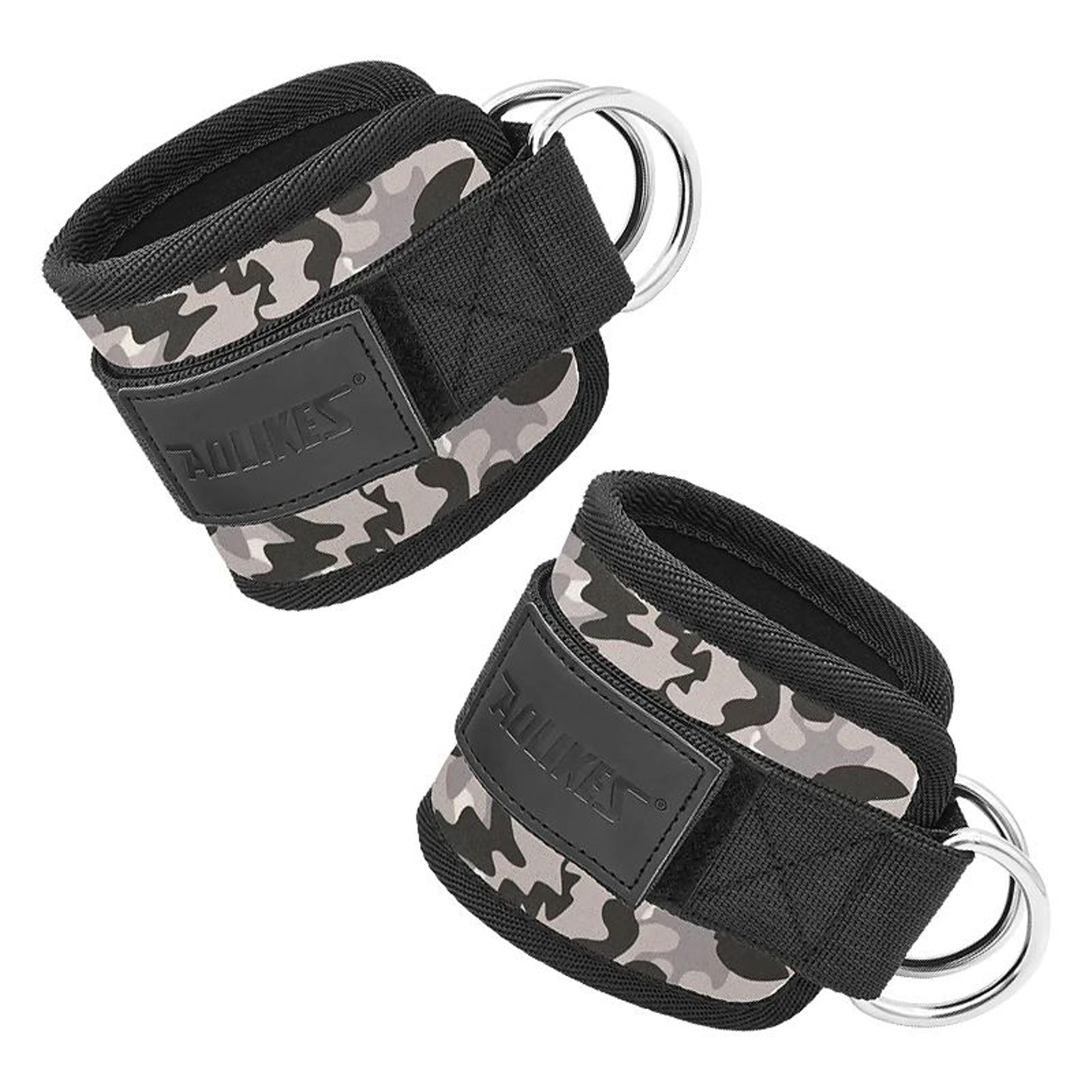 AOLIKES Double D Ring Cable Ankle Straps For Gym Workouts 13