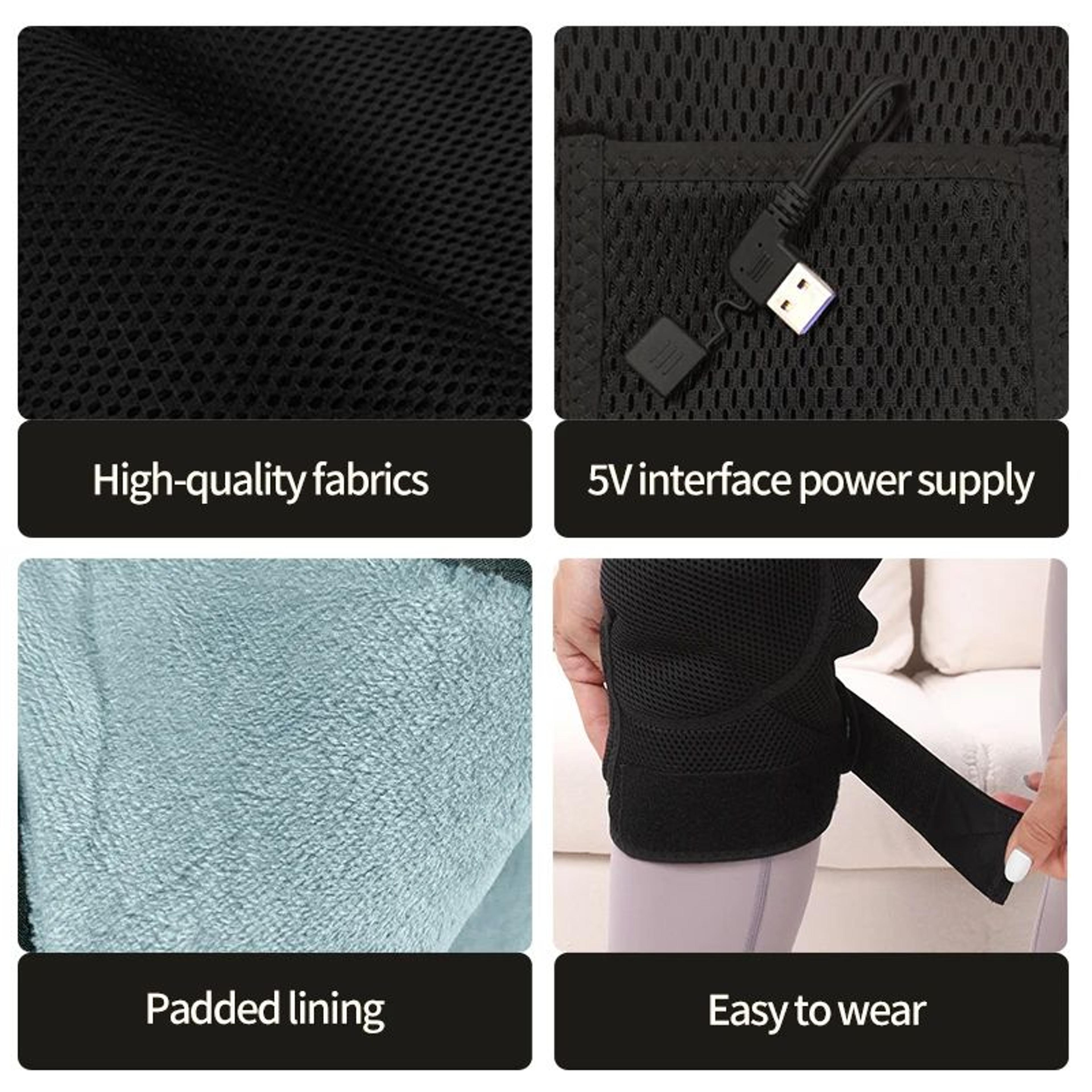 Electric Knee Massager With Heat And Vibration Support Brace 5