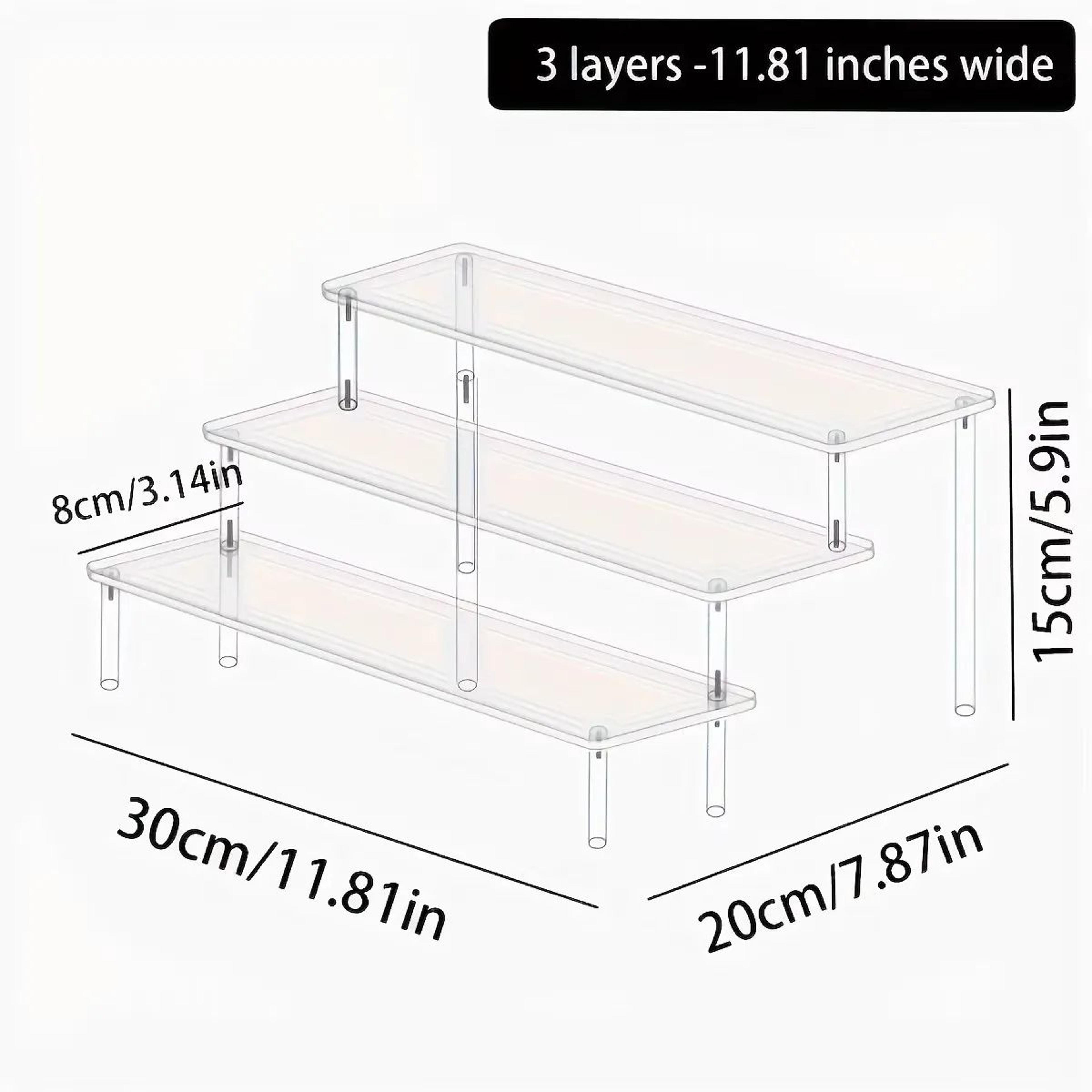 Acrylic Stepped Perfume Display Rack For Cosmetics And Decor 7