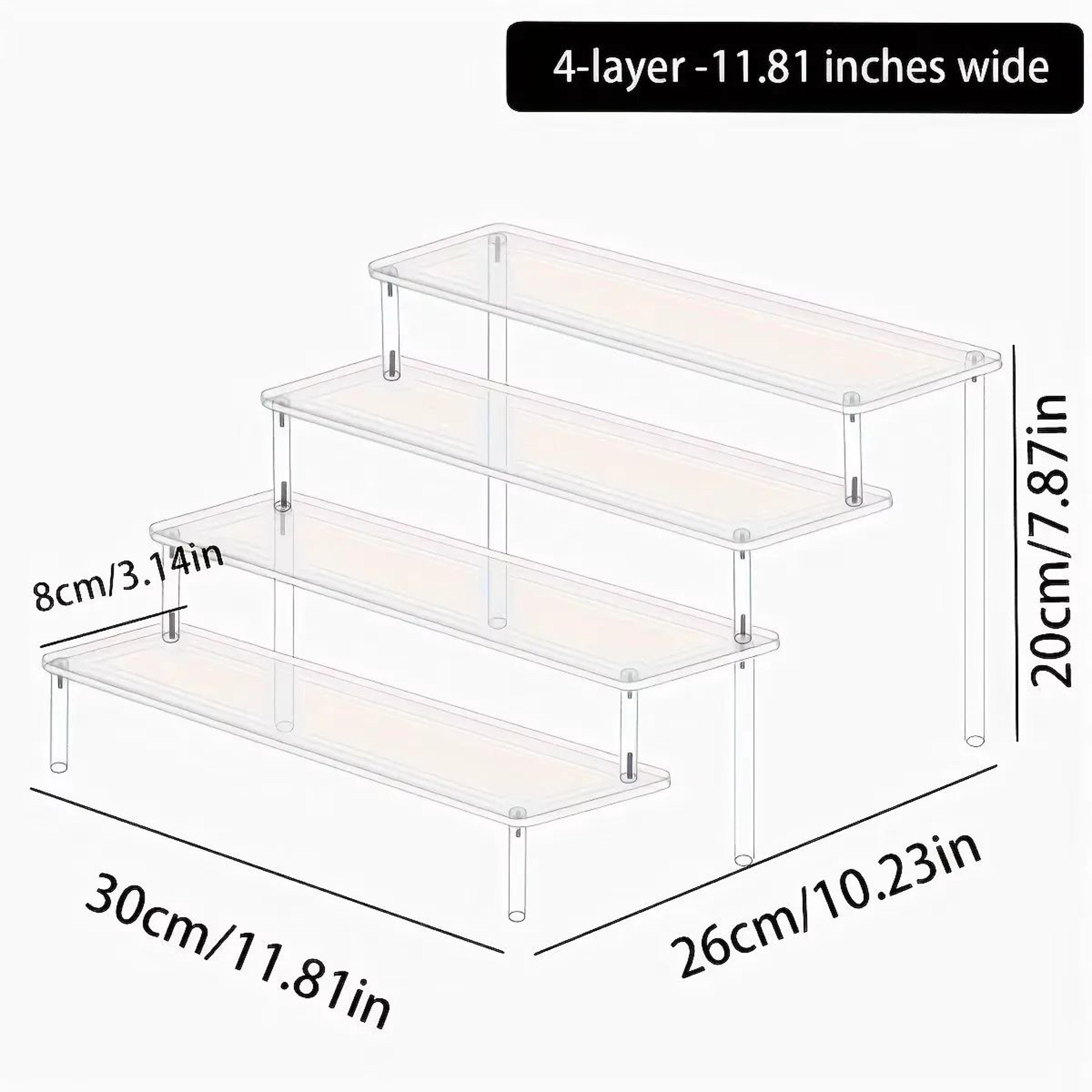 Acrylic Stepped Perfume Display Rack For Cosmetics And Decor 8