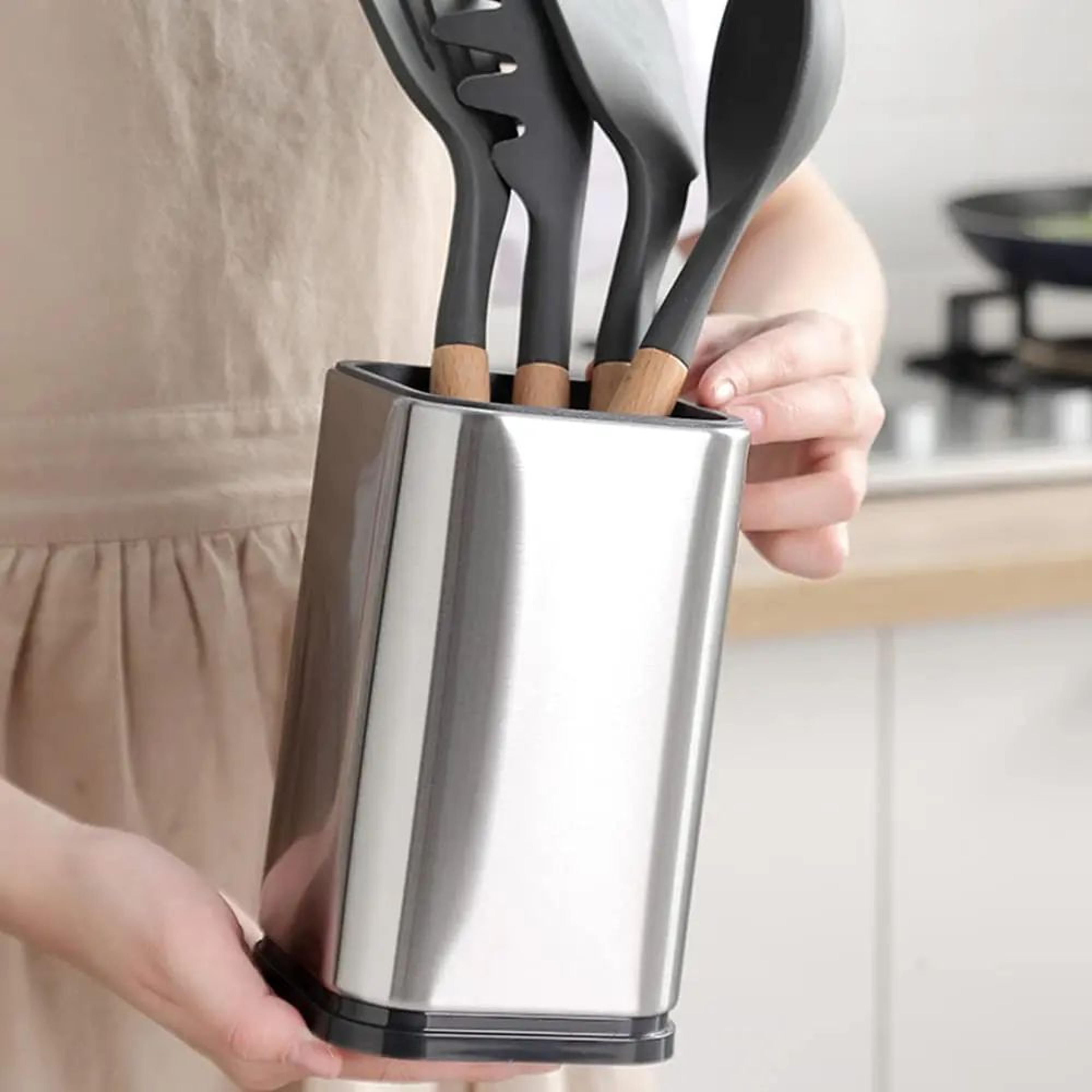 Large Kitchen Utensil Holder Countertop Organizer For Cooking Tools 5