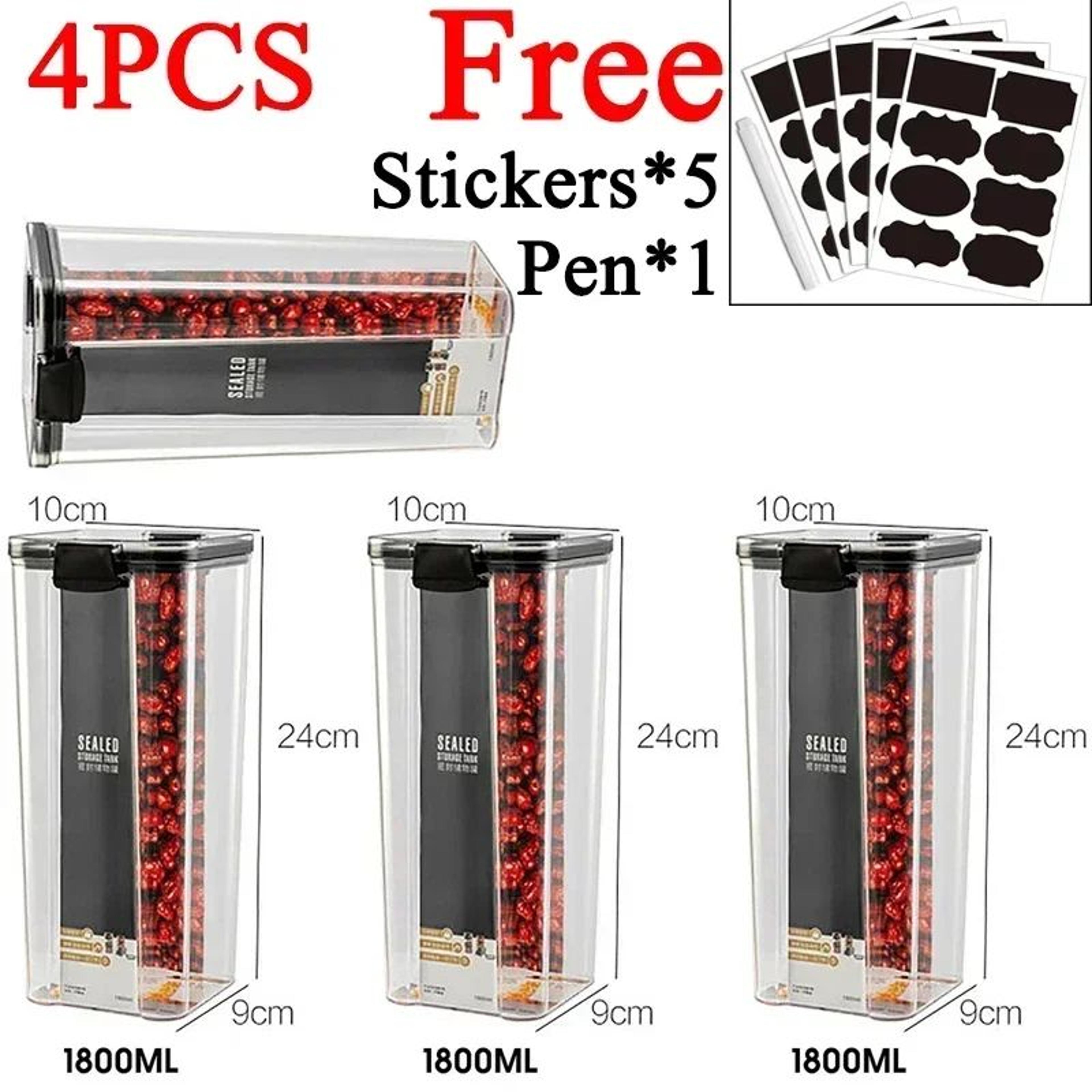 Stackable Airtight Food Storage Containers Set 460ml To 1800ml 25