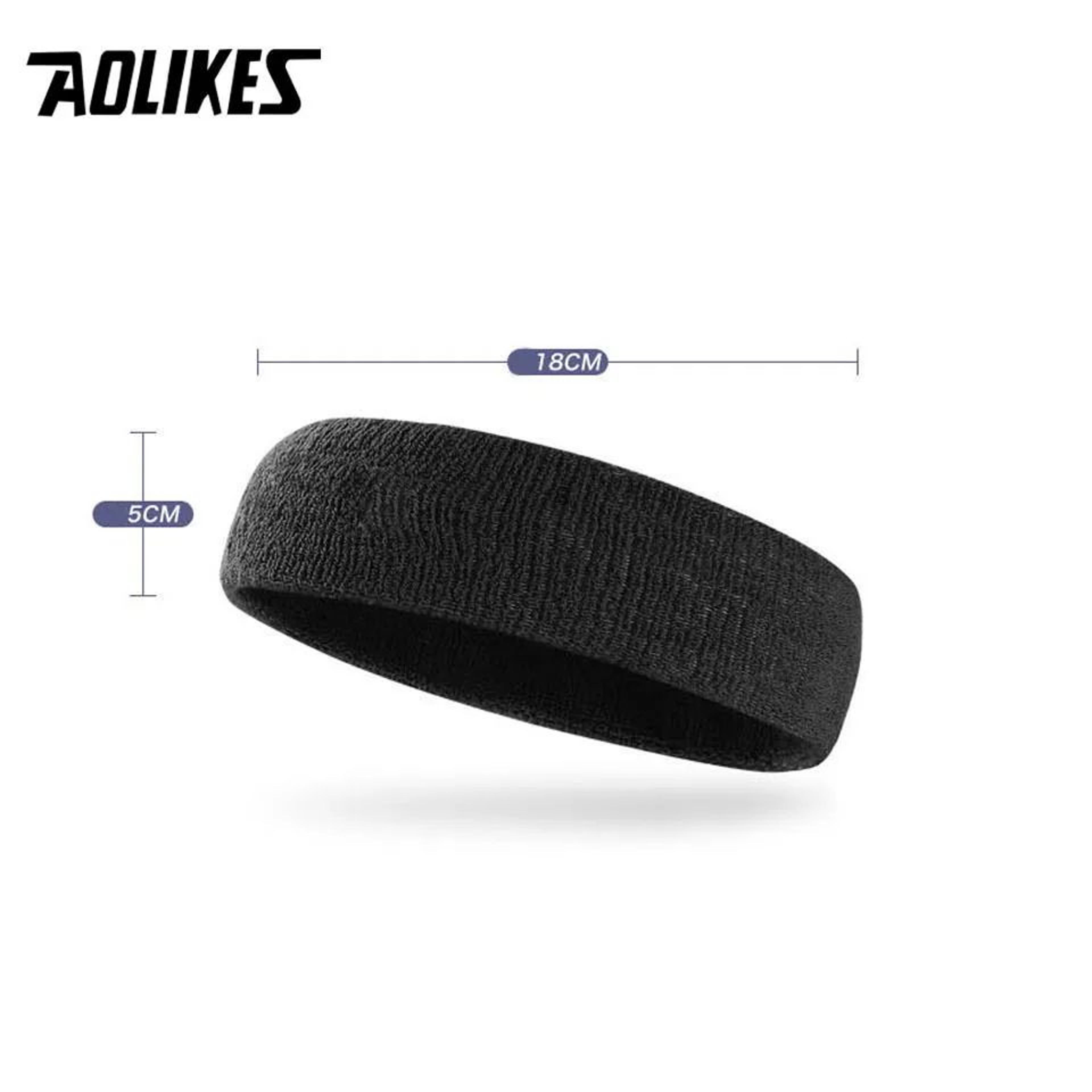 AOLIKES Cotton Athletic Sweat Headband For Sports And Fitness 1